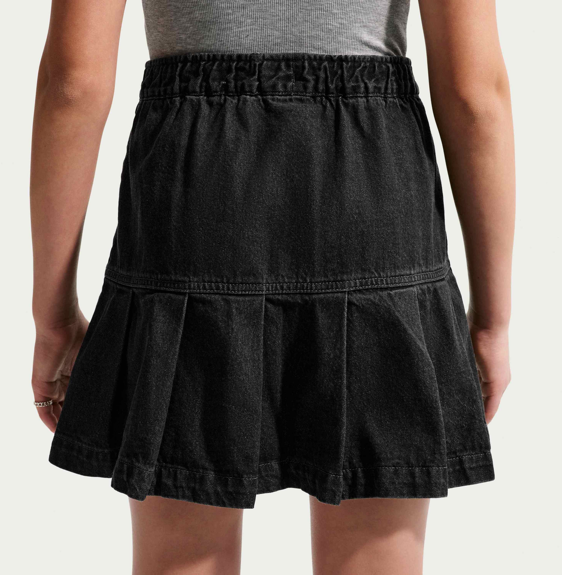 NIKE, Older Kids' (girls') Denim Pleated Skirt Sportswear
