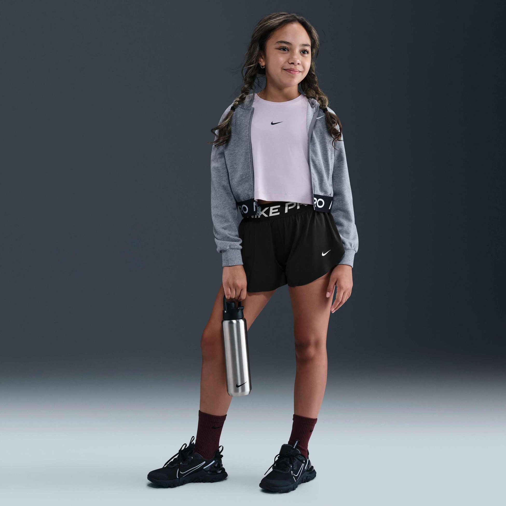 NIKE, Older Kids' (girls') Dri-fit 2-in-1 Shorts Pro