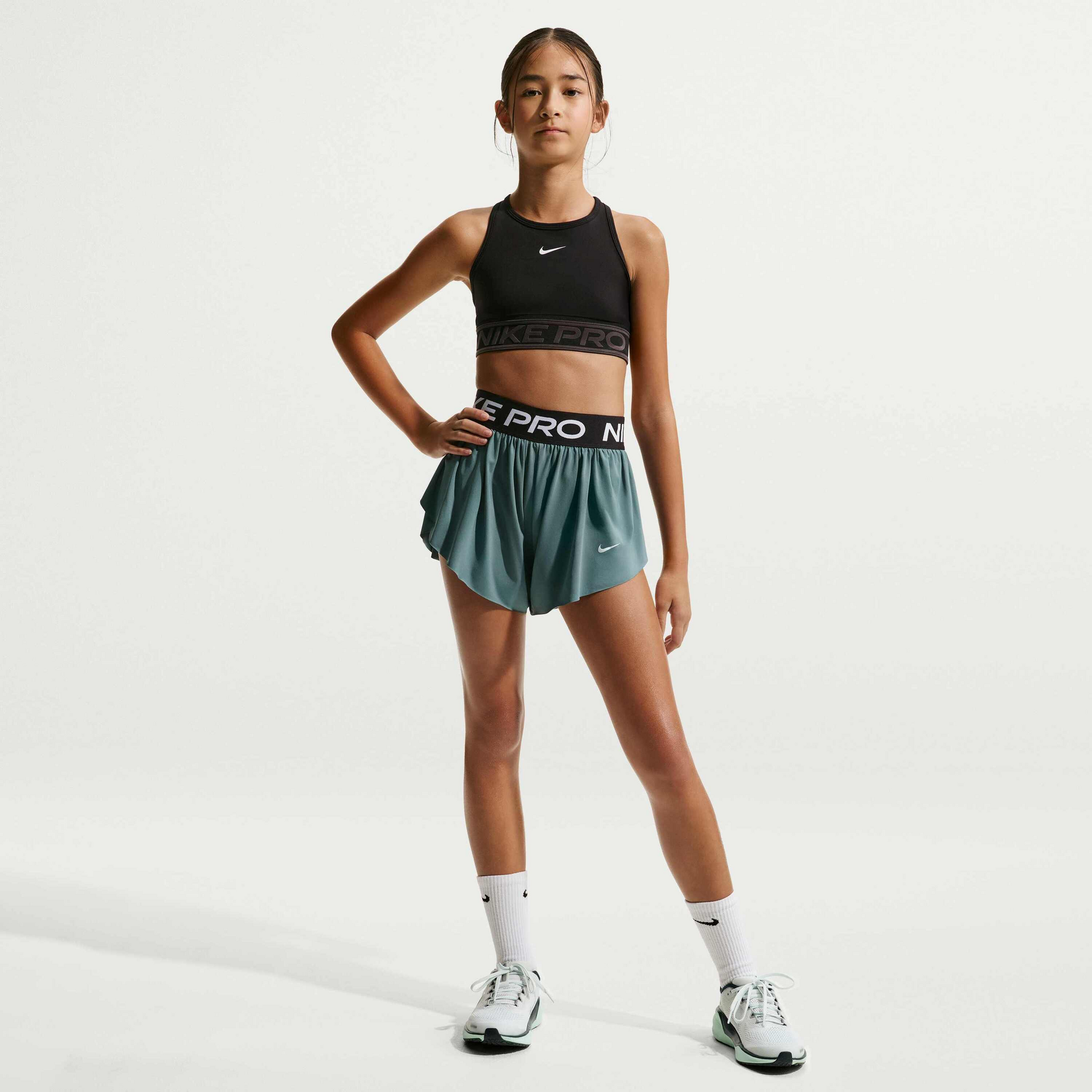 NIKE, Older Kids' (girls') Dri-fit 2-in-1 Shorts Pro
