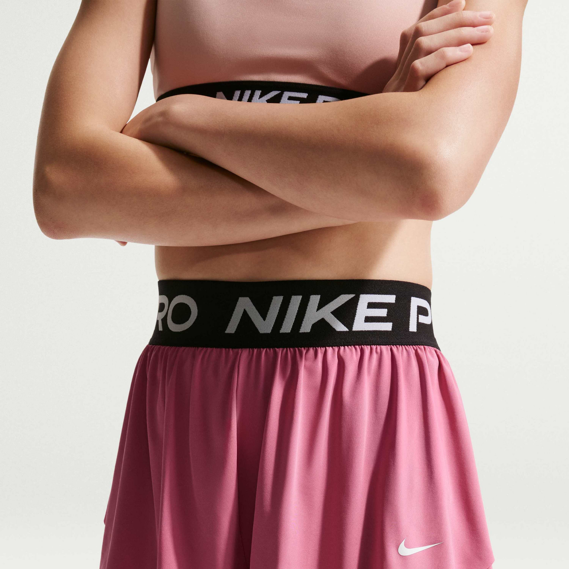 NIKE, Older Kids' (girls') Dri-fit 2-in-1 Shorts Pro