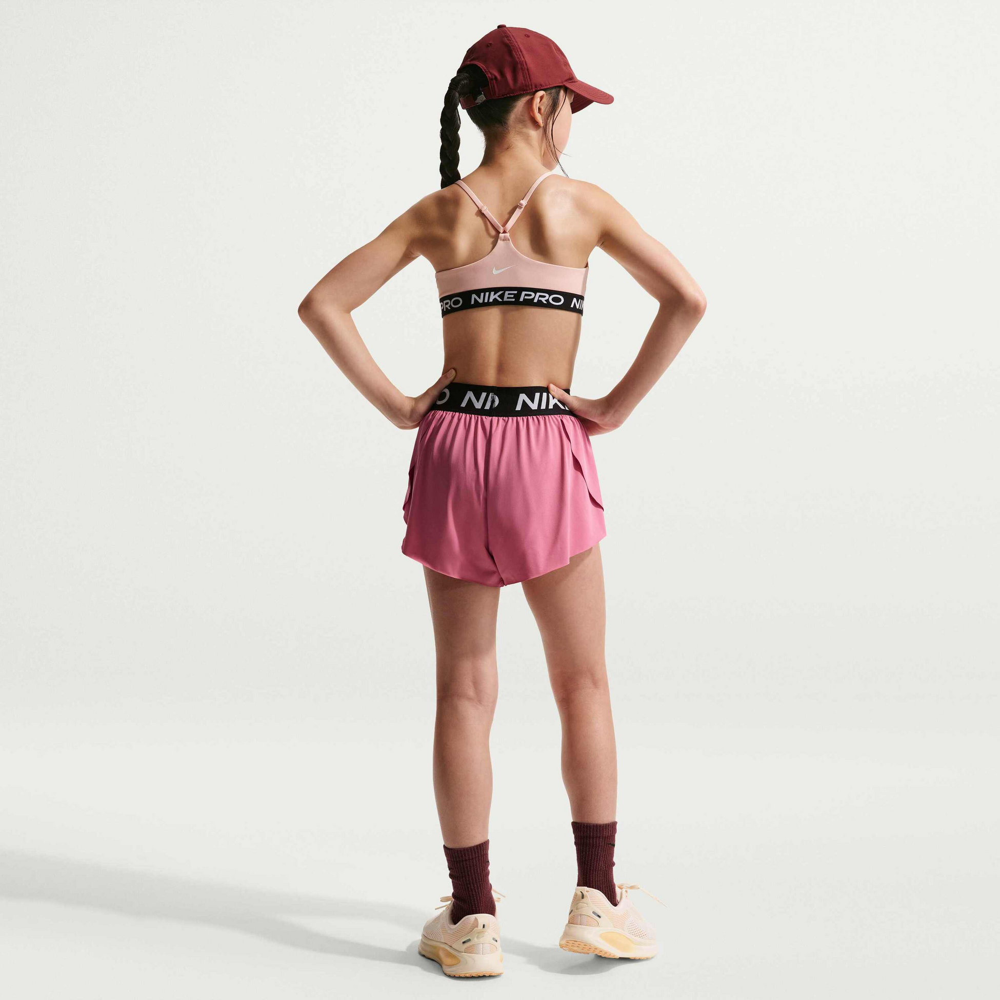 NIKE, Older Kids' (girls') Dri-fit 2-in-1 Shorts Pro
