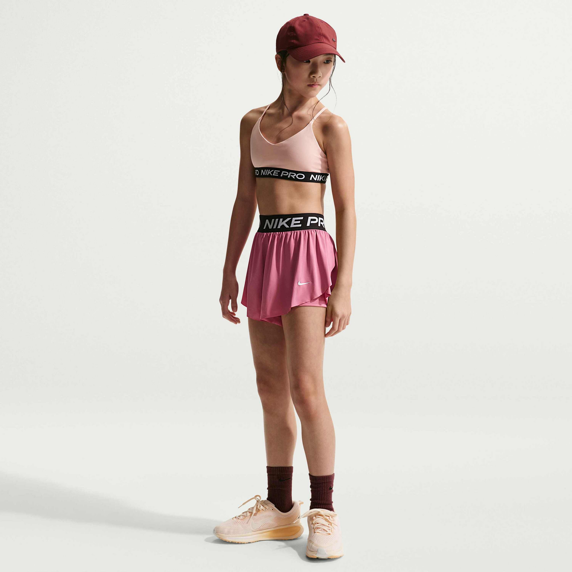 NIKE, Older Kids' (girls') Dri-fit 2-in-1 Shorts Pro