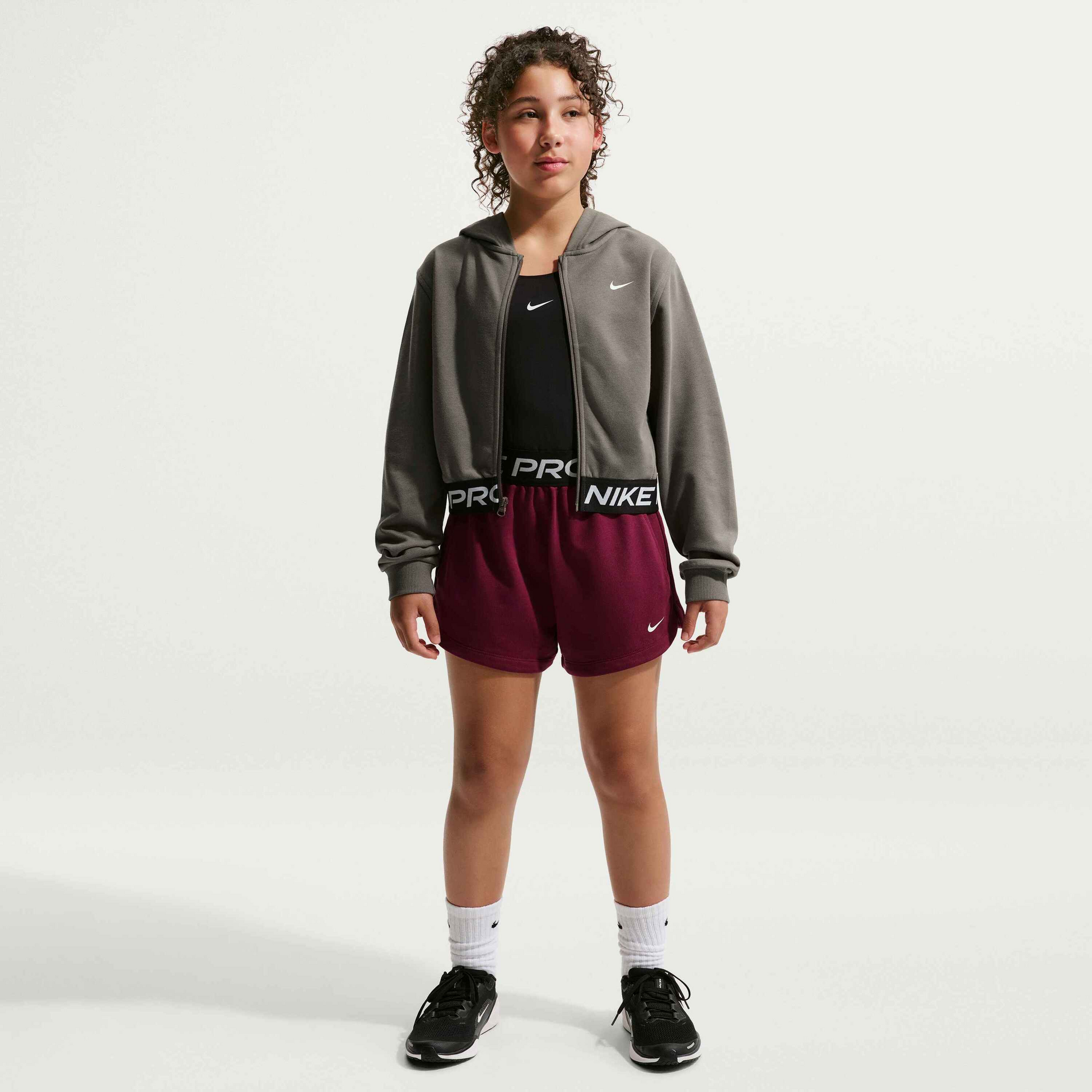NIKE, Older Kids' (girls') Dri-fit Full-zip Hoodie Pro Fleece