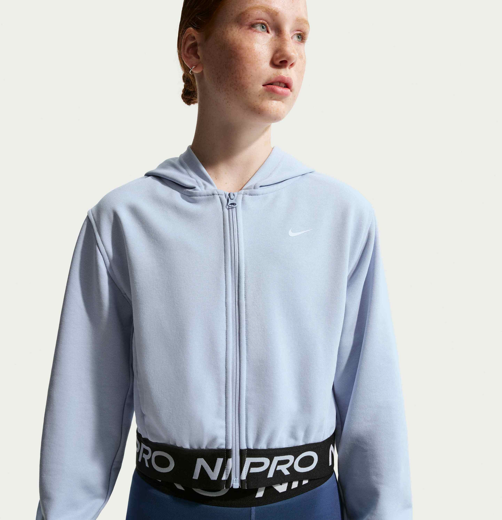 NIKE, Older Kids' (girls') Dri-fit Full-zip Hoodie Pro Fleece