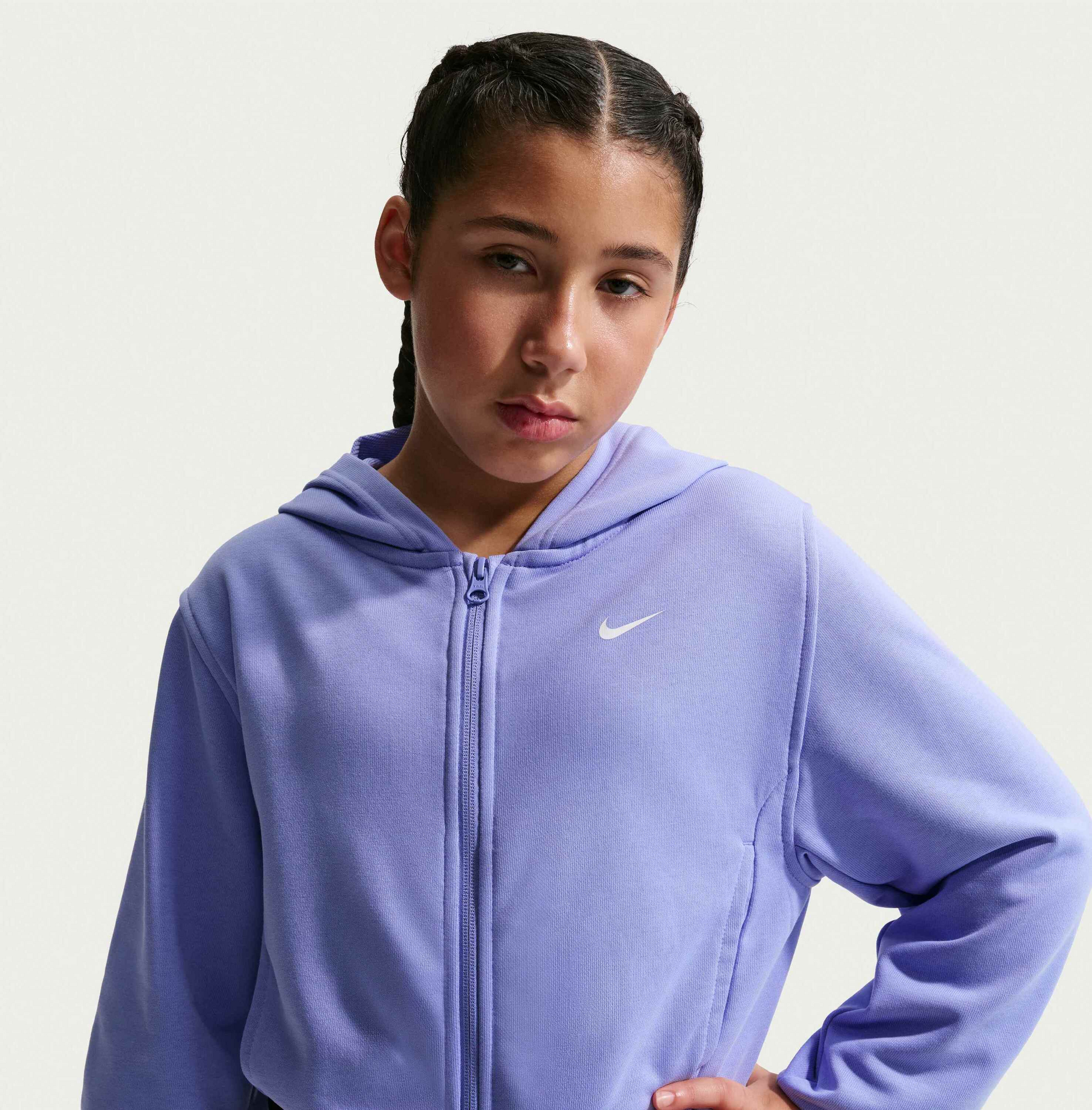 NIKE, Older Kids' (girls') Dri-fit Full-zip Hoodie Pro Fleece