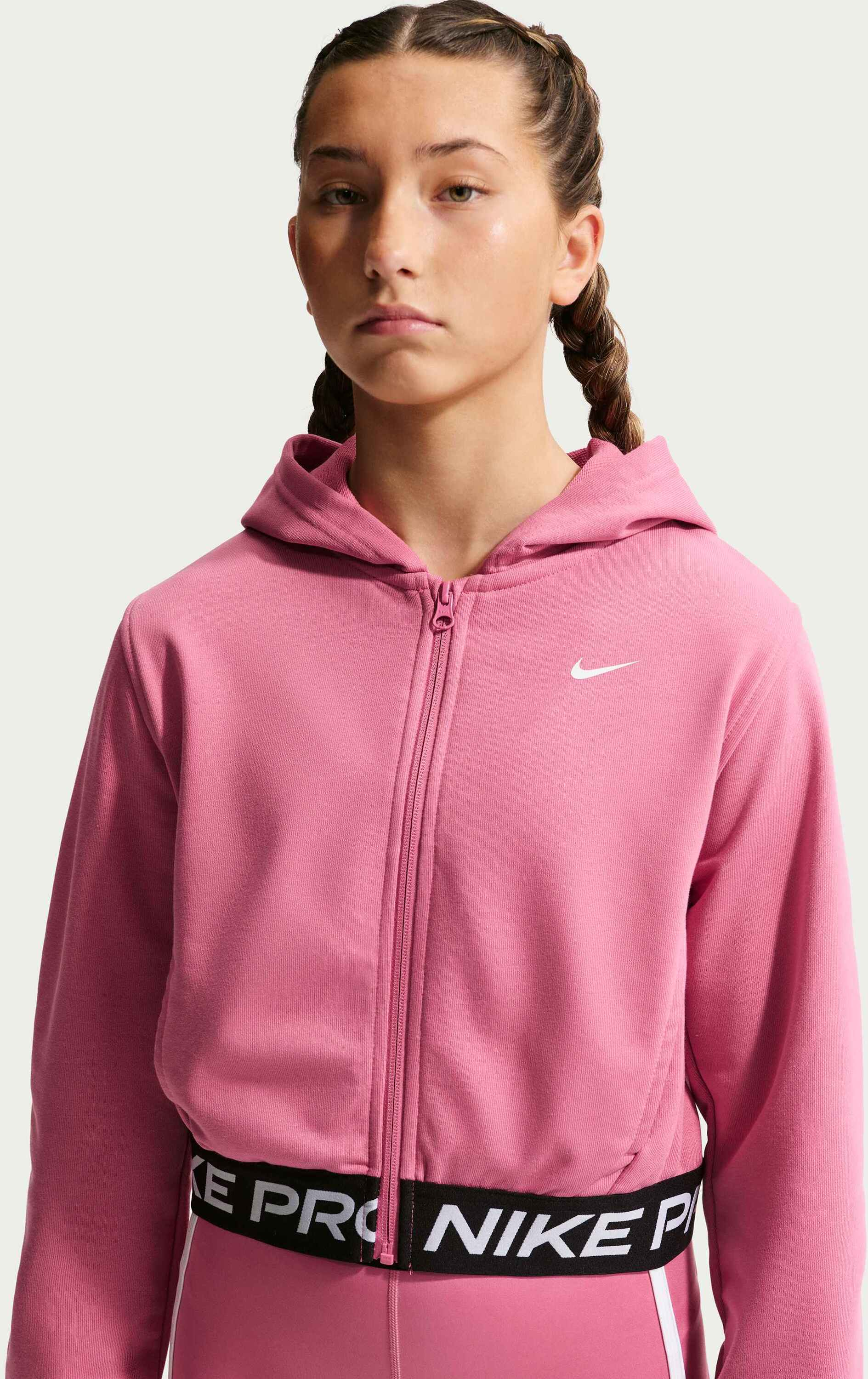 NIKE, Older Kids' (girls') Dri-fit Full-zip Hoodie Pro Fleece