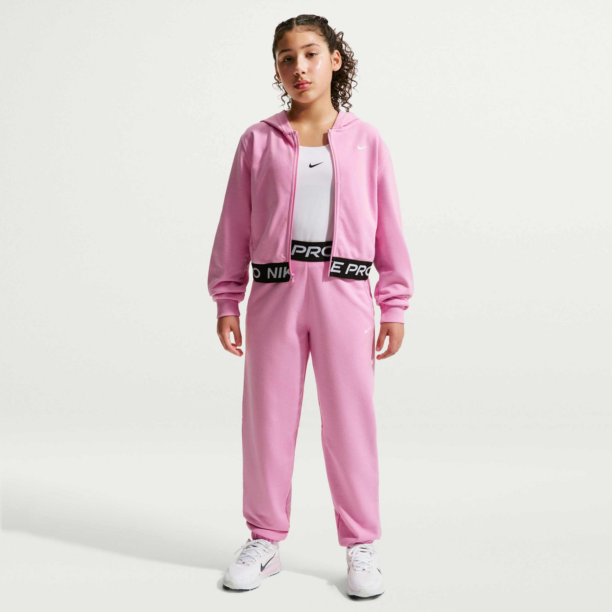 NIKE, Older Kids' (girls') Dri-fit Full-zip Hoodie Pro Fleece