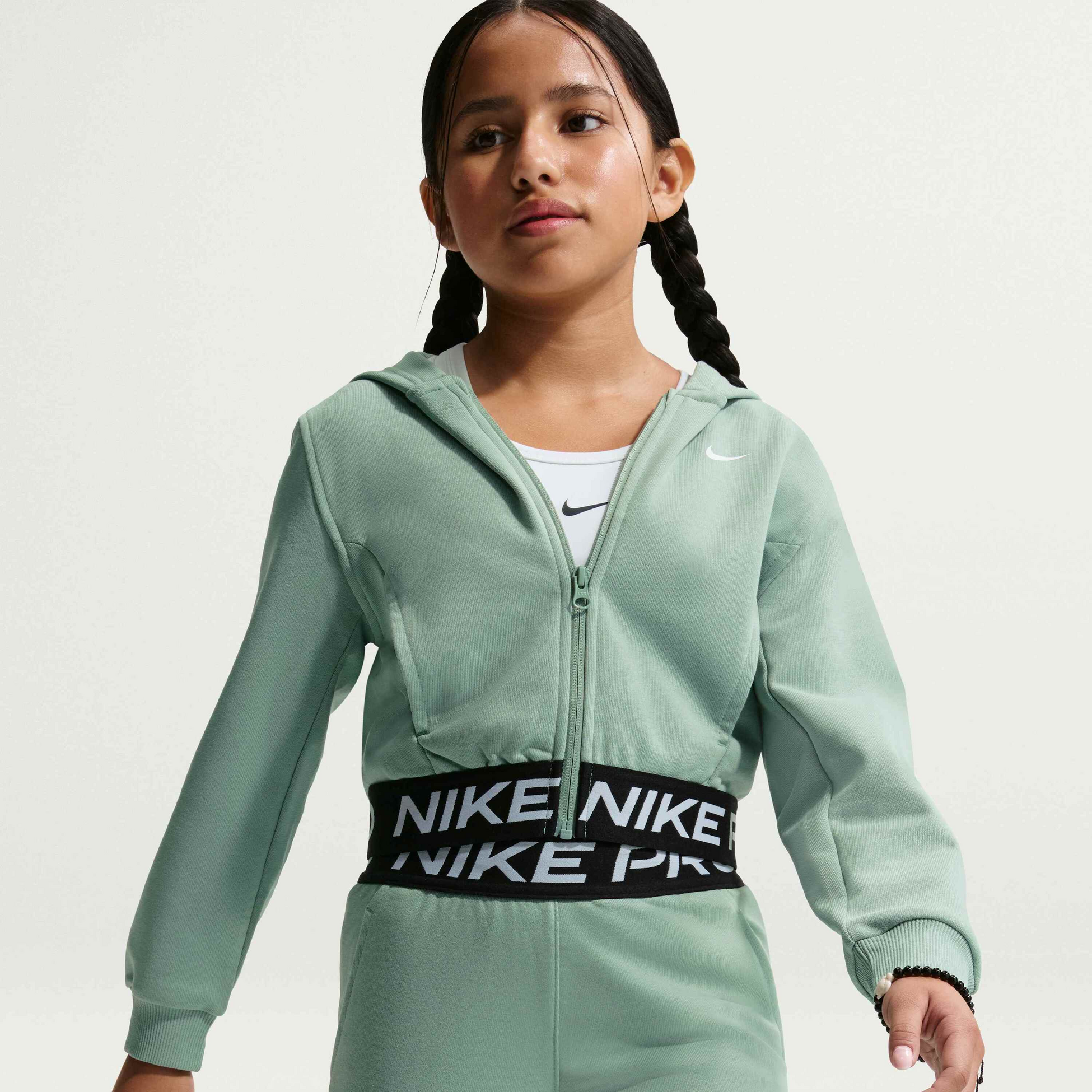 NIKE, Older Kids' (girls') Dri-fit Full-zip Hoodie Pro Fleece