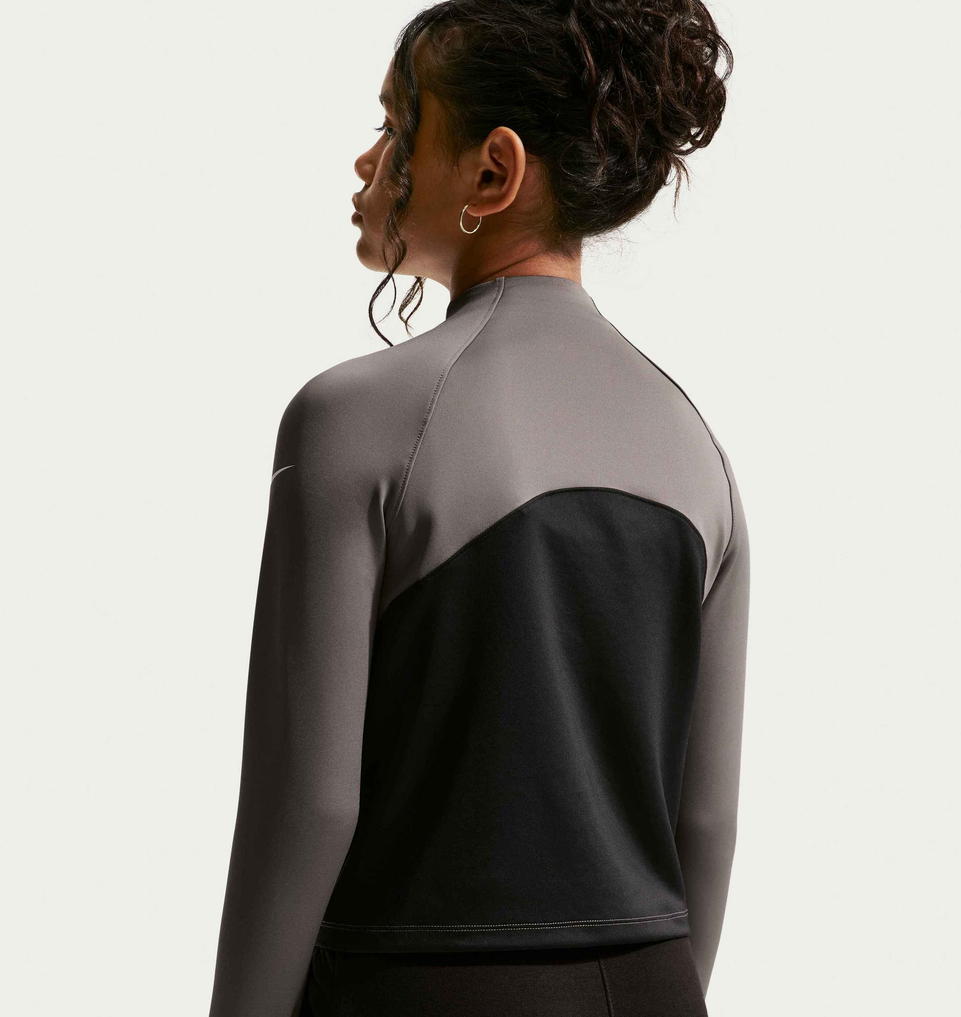 NIKE, Older Kids' (girls') Dri-fit Half-zip Long Sleeve Pro