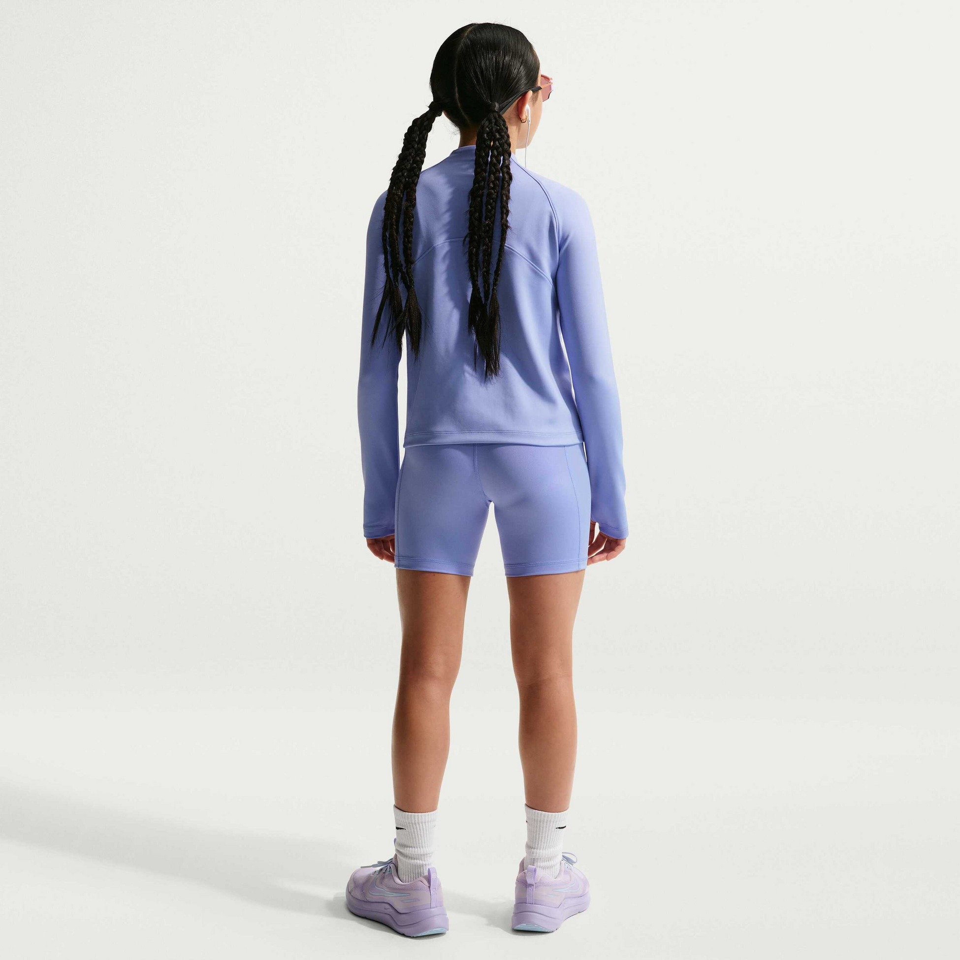 NIKE, Older Kids' (girls') Dri-fit Half-zip Long Sleeve Pro