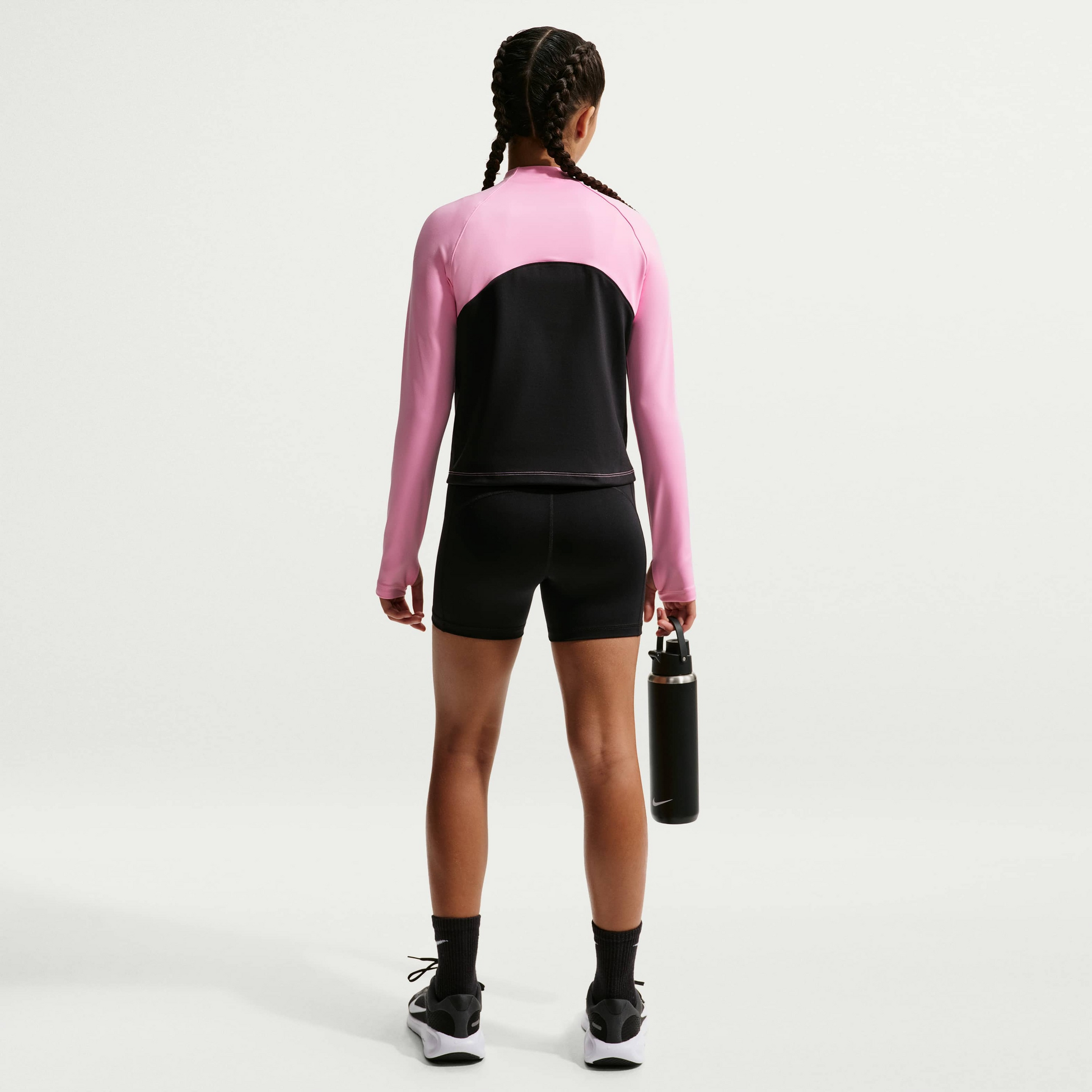 NIKE, Older Kids' (girls') Dri-fit Half-zip Long Sleeve Pro