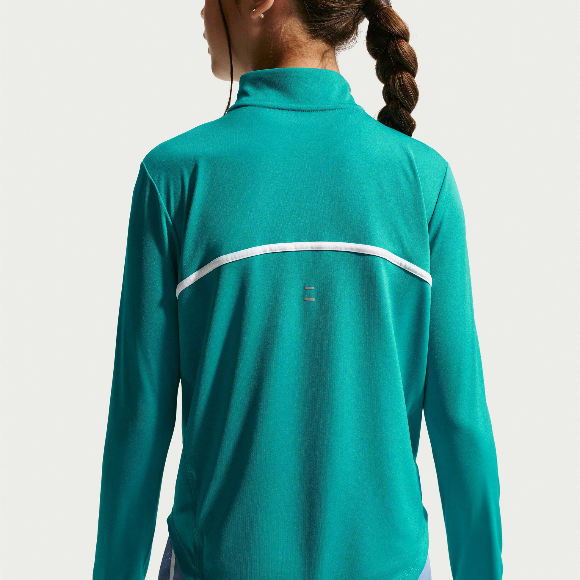 NIKE, Older Kids' (girls') Dri-fit Long-sleeve Half-zip Top Tempo