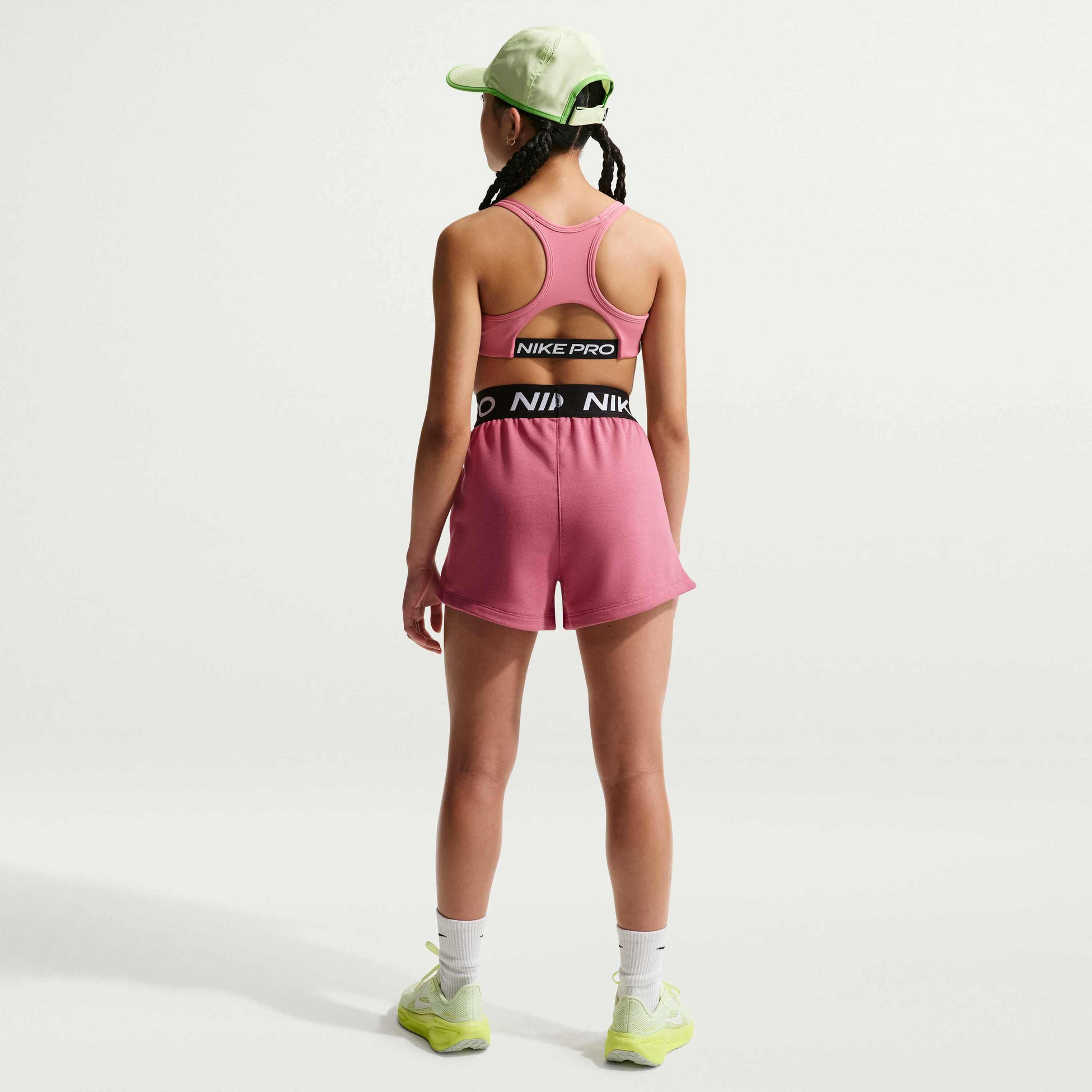 NIKE, Older Kids' (girls') Dri-fit Shorts Pro Fleece