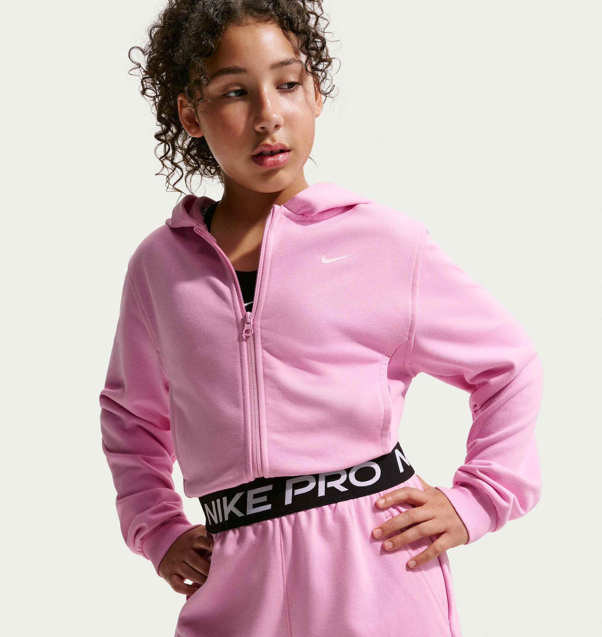 NIKE, Older Kids' (girls') Dri-fit Shorts Pro Fleece