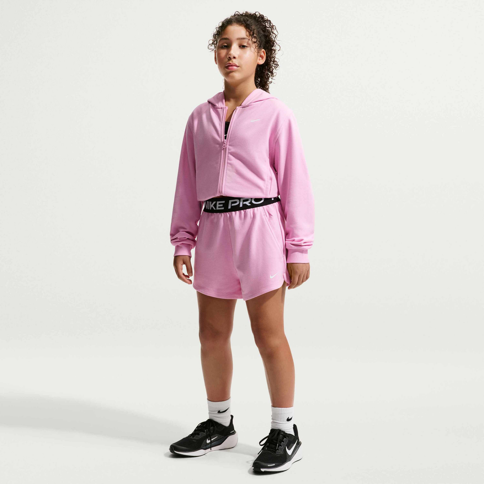 NIKE, Older Kids' (girls') Dri-fit Shorts Pro Fleece