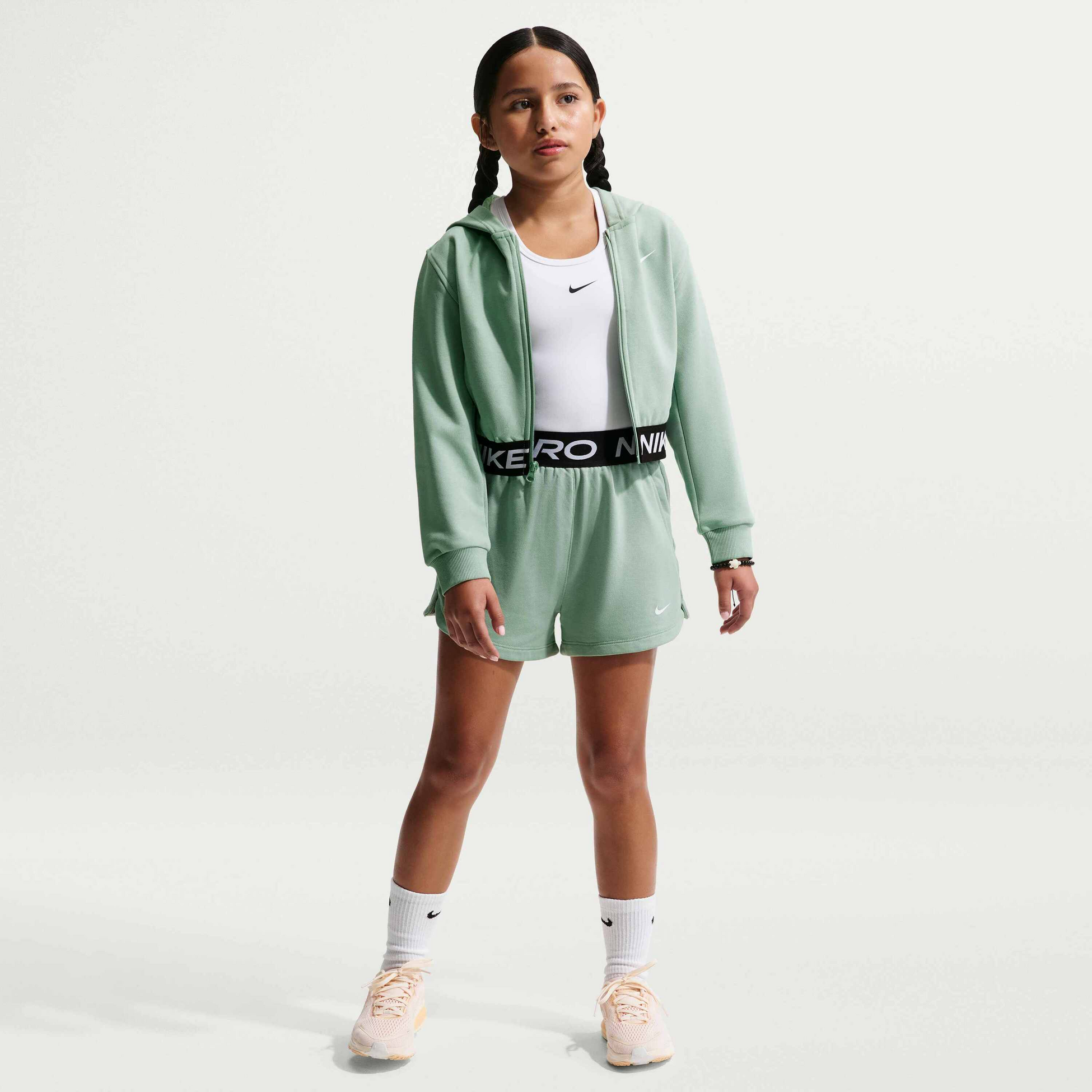 NIKE, Older Kids' (girls') Dri-fit Shorts Pro Fleece