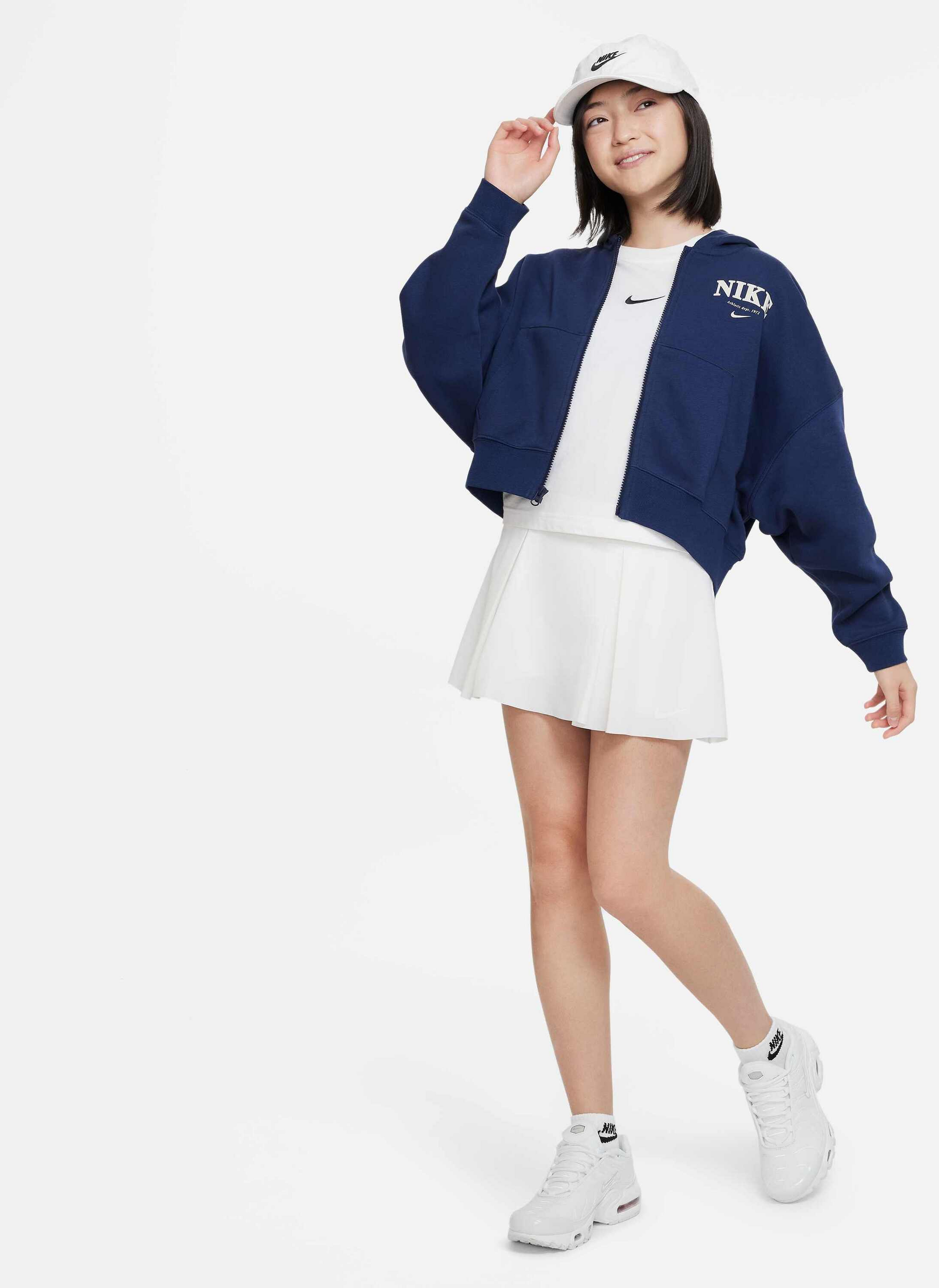 NIKE, Older Kids' (girls') Full-zip Fleece Hoodie Sportswear