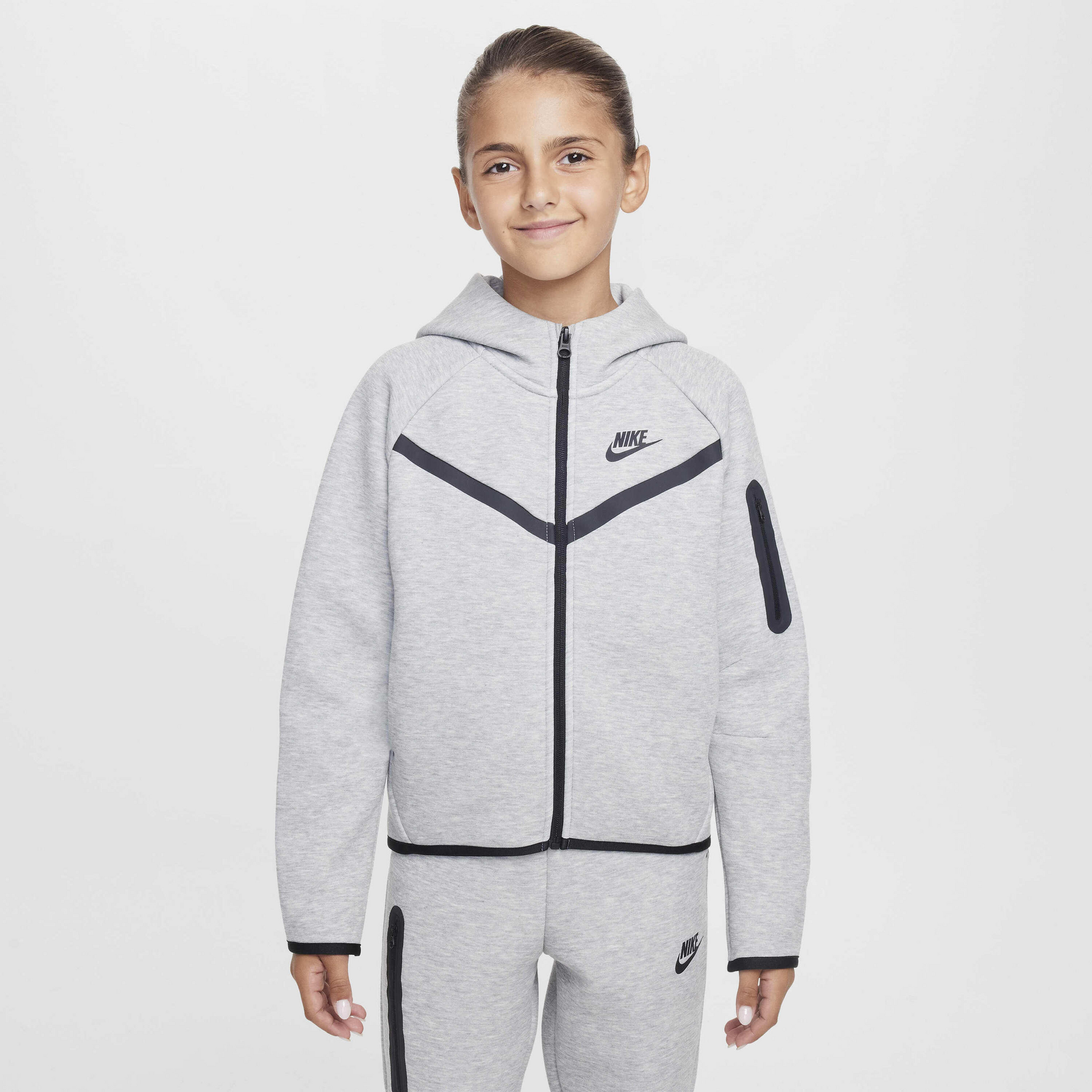 NIKE, Older Kids' (girls') Full-zip Hoodie Sportswear Tech Fleece