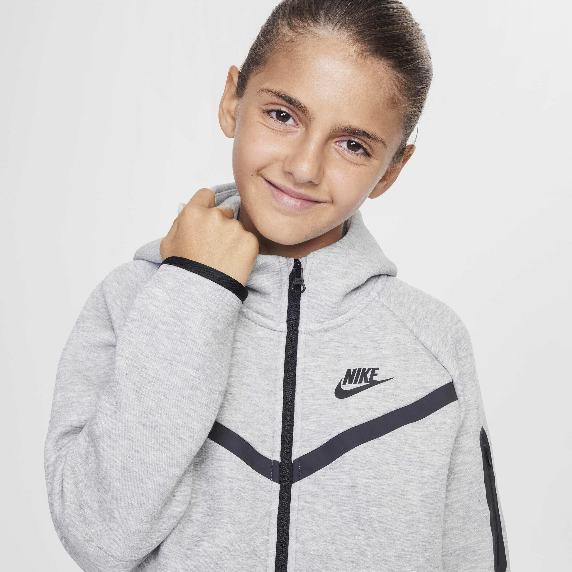 NIKE, Older Kids' (girls') Full-zip Hoodie Sportswear Tech Fleece