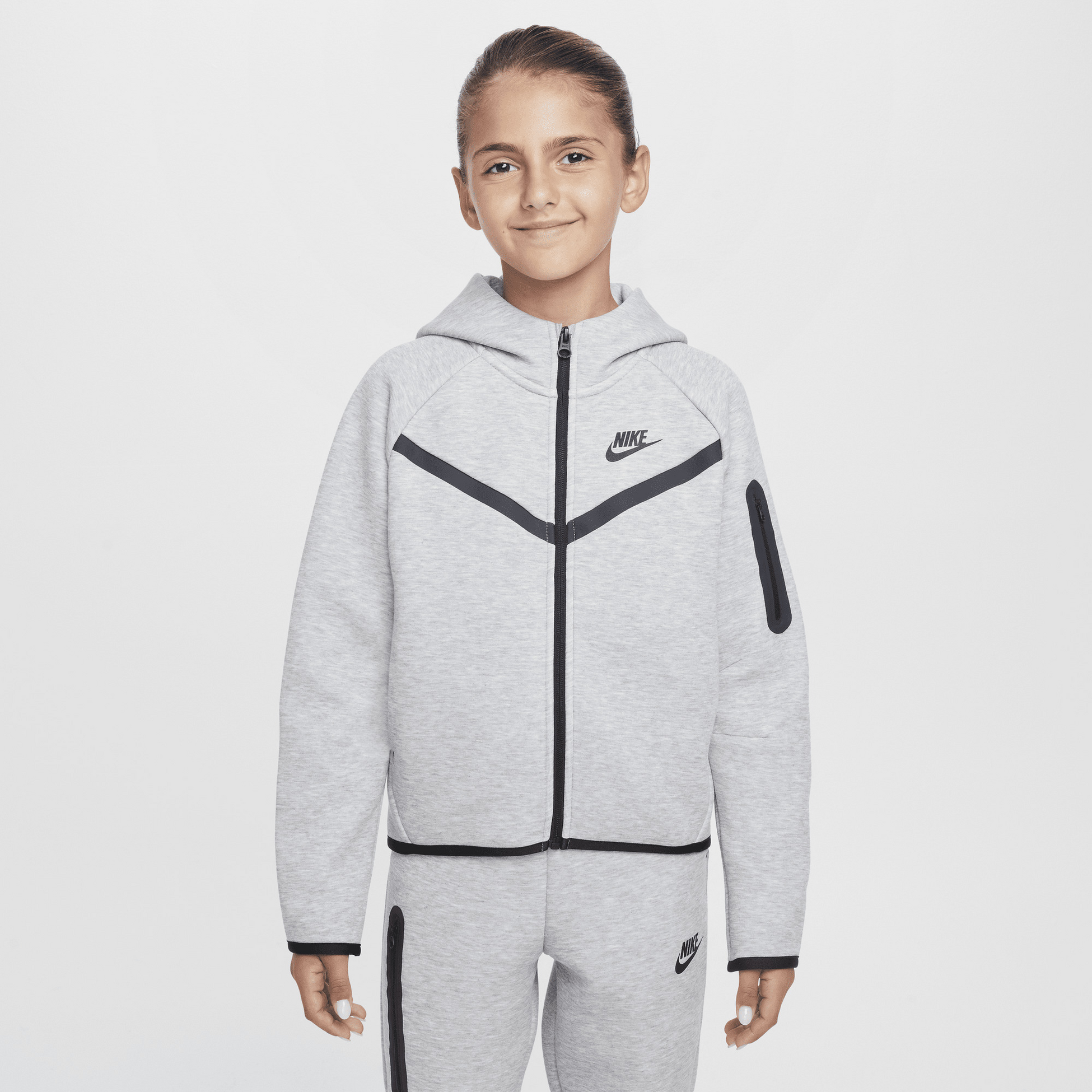 NIKE, Older Kids' (girls') Full-zip Hoodie Sportswear Tech Fleece