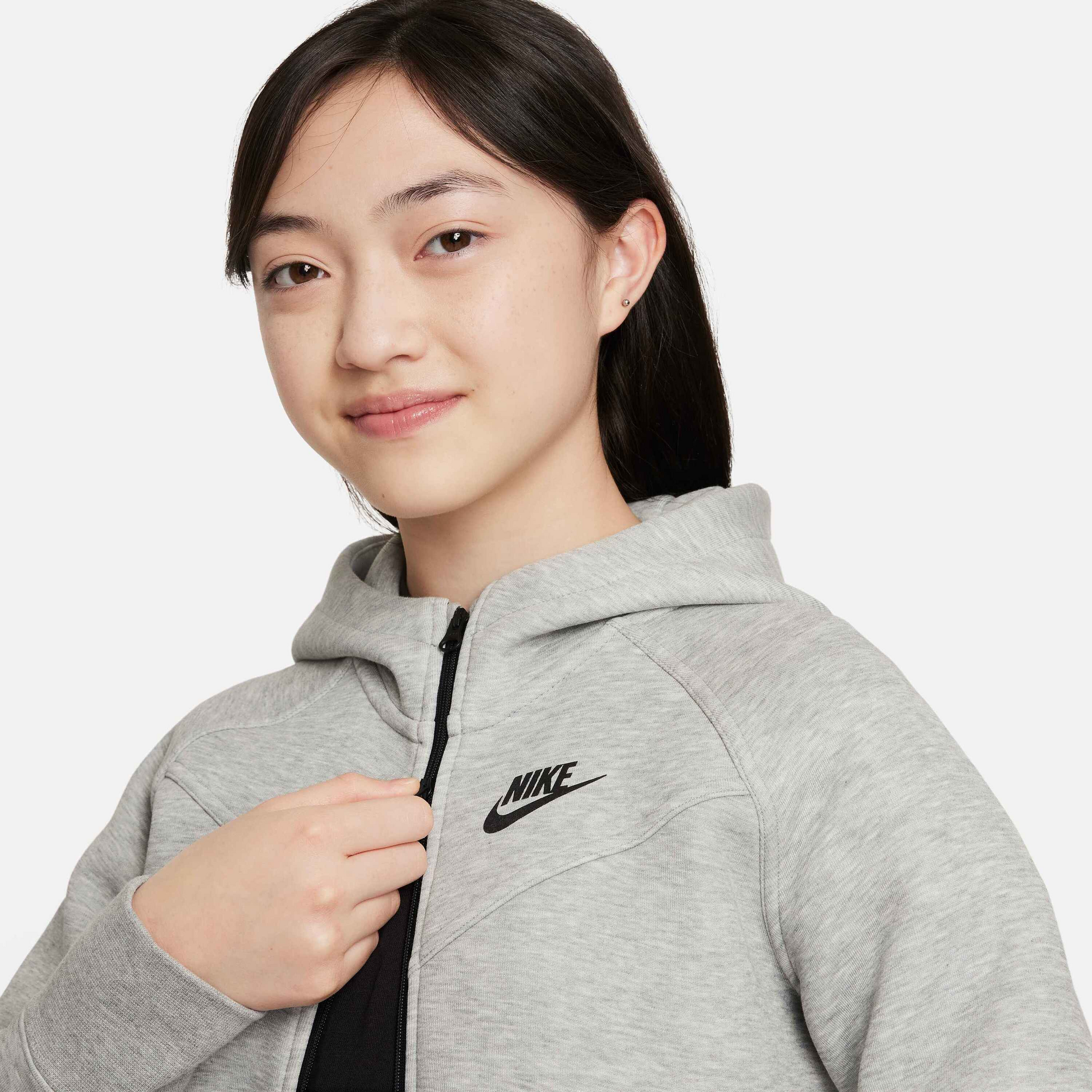 NIKE, Older Kids' (girls') Full-zip Hoodie Sportswear Tech Fleece