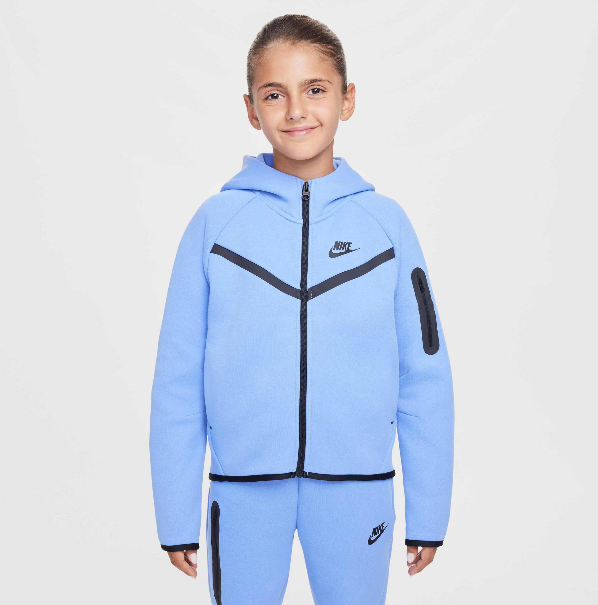 NIKE, Older Kids' (girls') Full-zip Hoodie Sportswear Tech Fleece