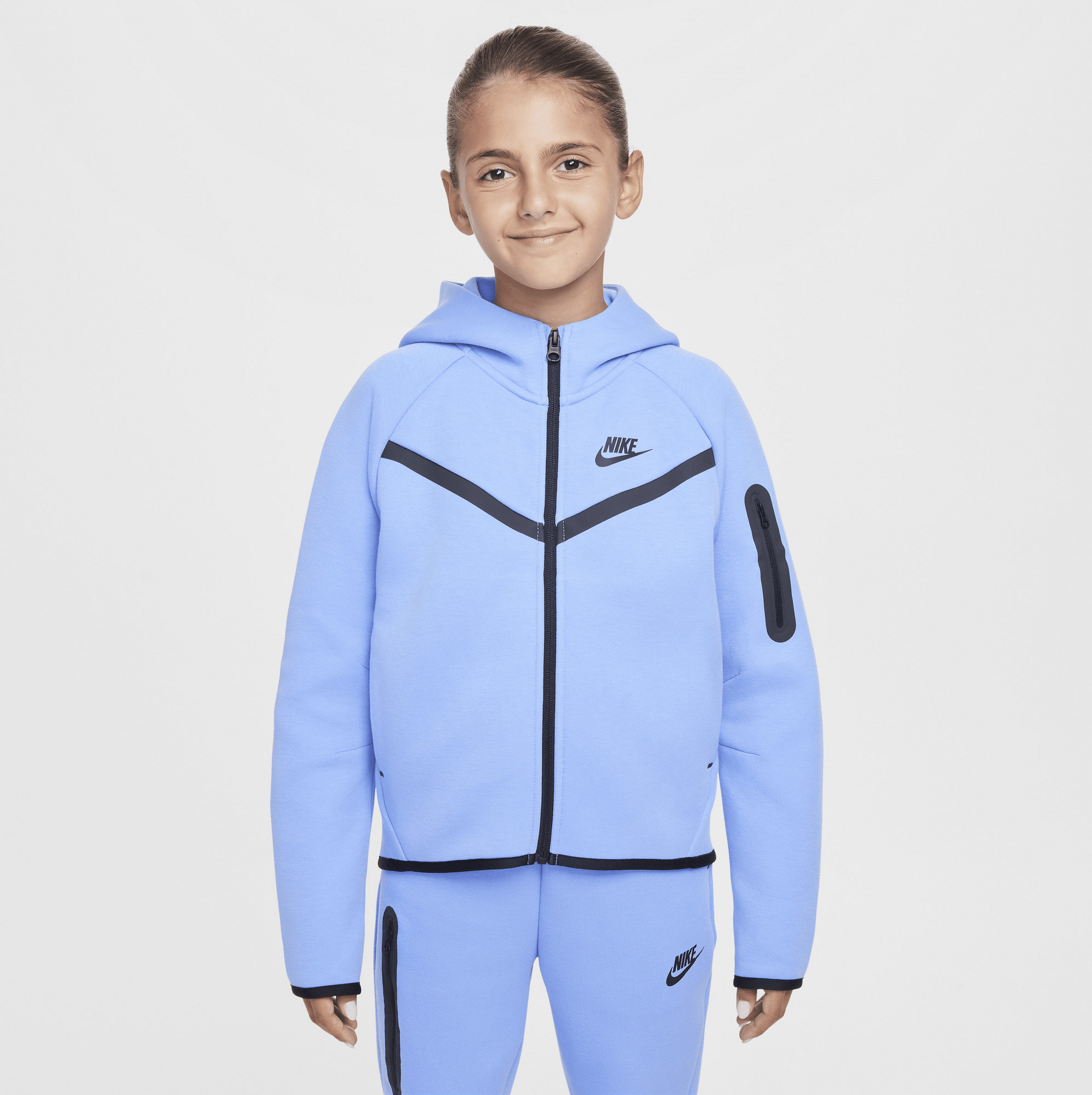 NIKE, Older Kids' (girls') Full-zip Hoodie Sportswear Tech Fleece