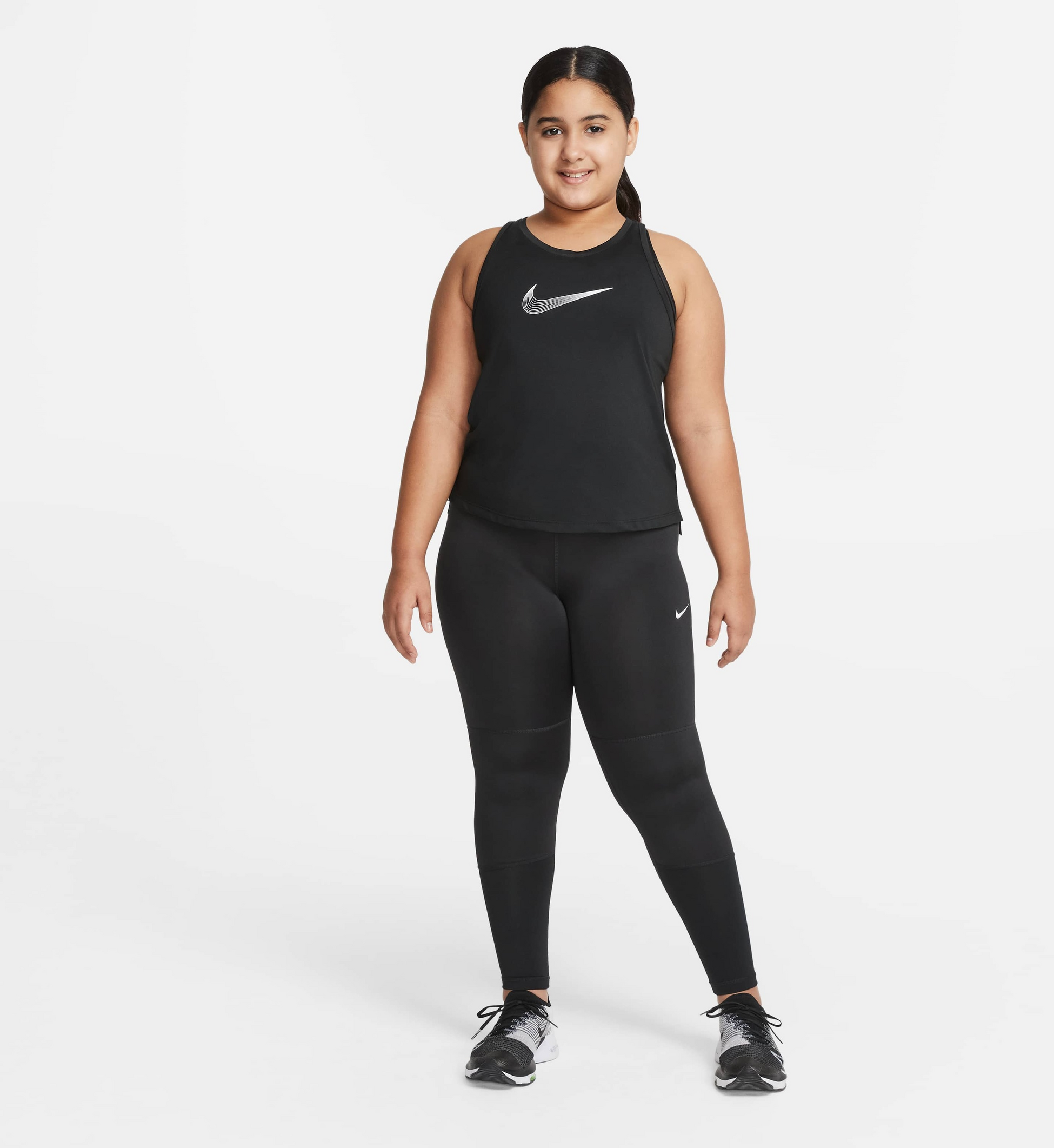 NIKE, Older Kids' (girls') Leggings (extended Size) Pro Dri-fit