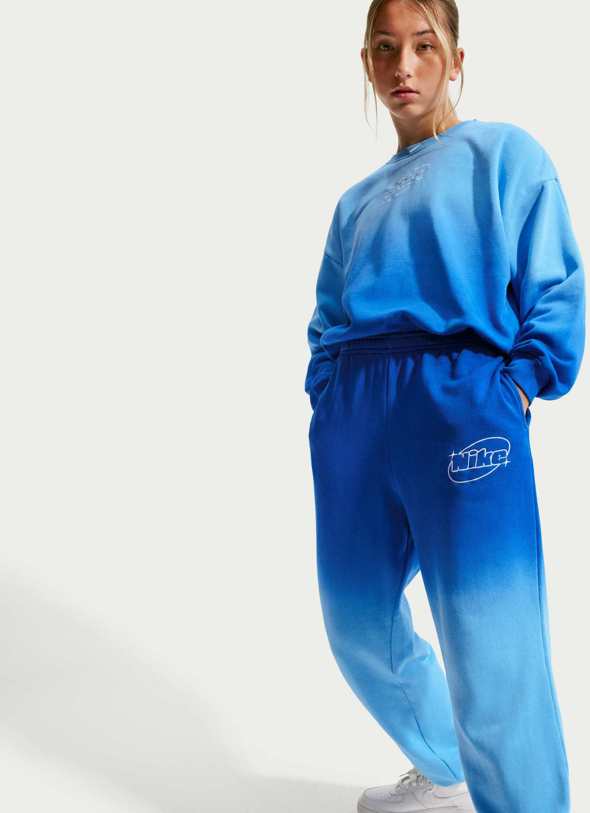 NIKE, Older Kids' (girls') Loose-trousers Sportswear Studio Fleece