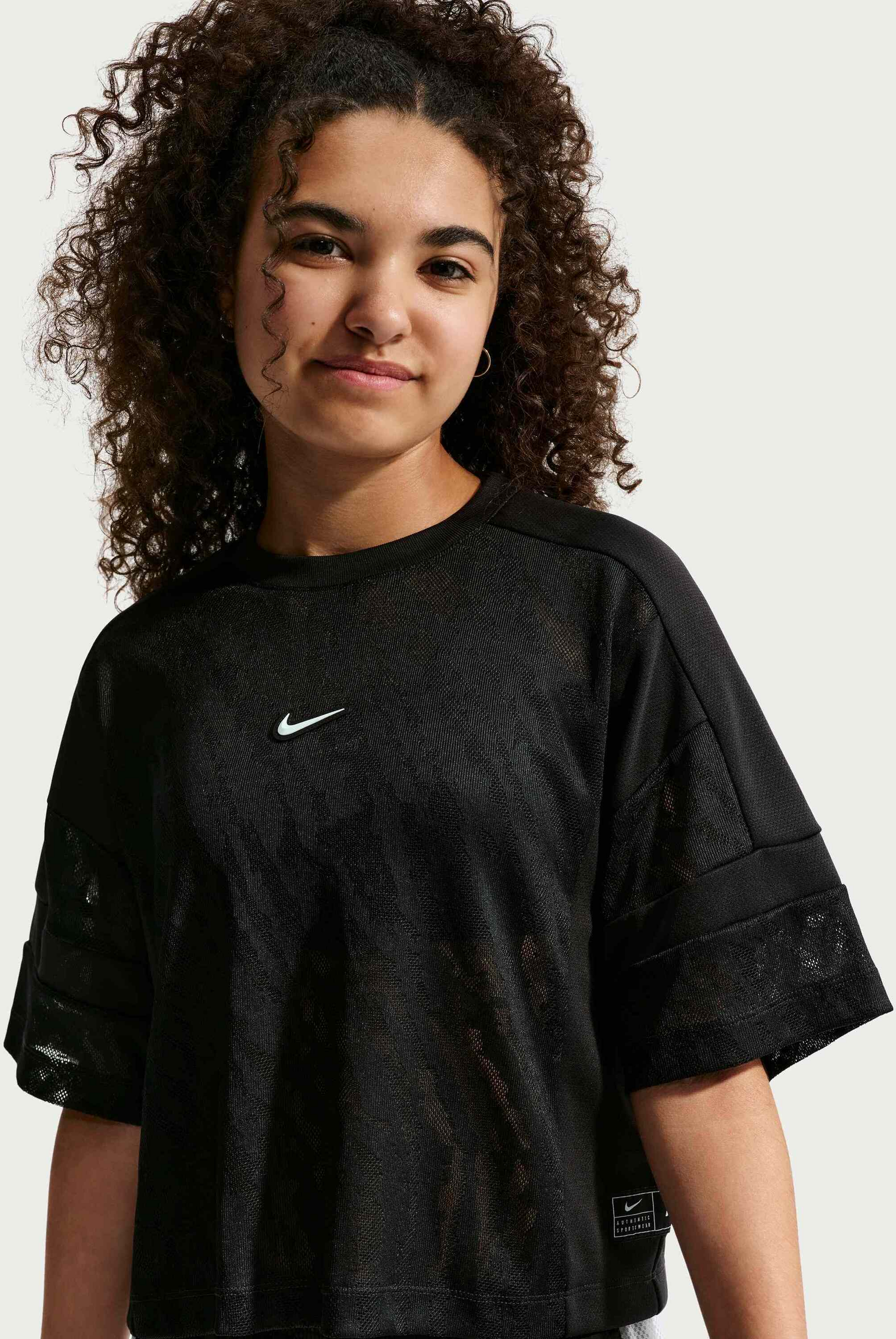 NIKE, Older Kids' (girls') Mesh Cover-up Dance Top Sportswear