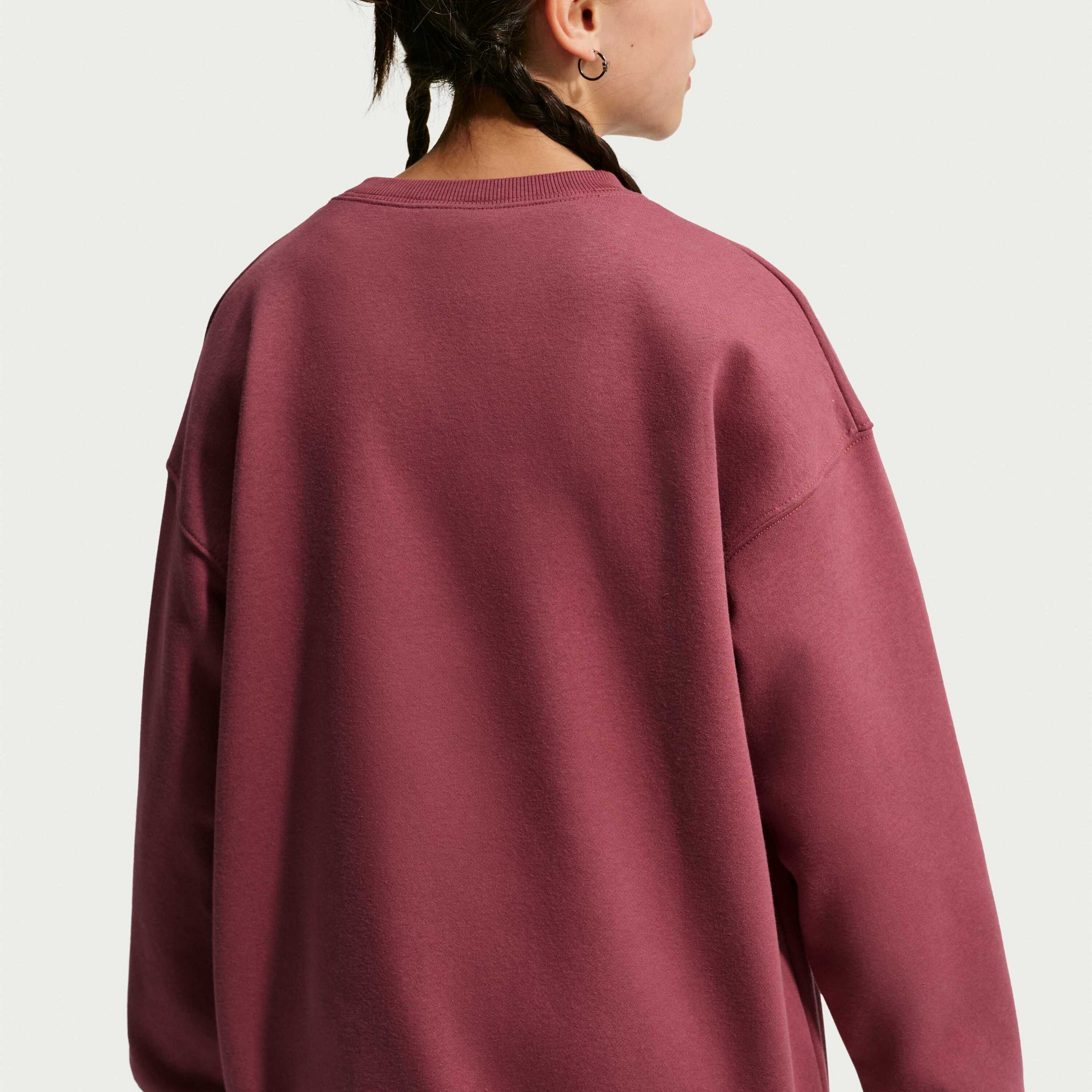 NIKE, Older Kids' (girls') Oversized Crew-neck Sweatshirt Sportswear Studio