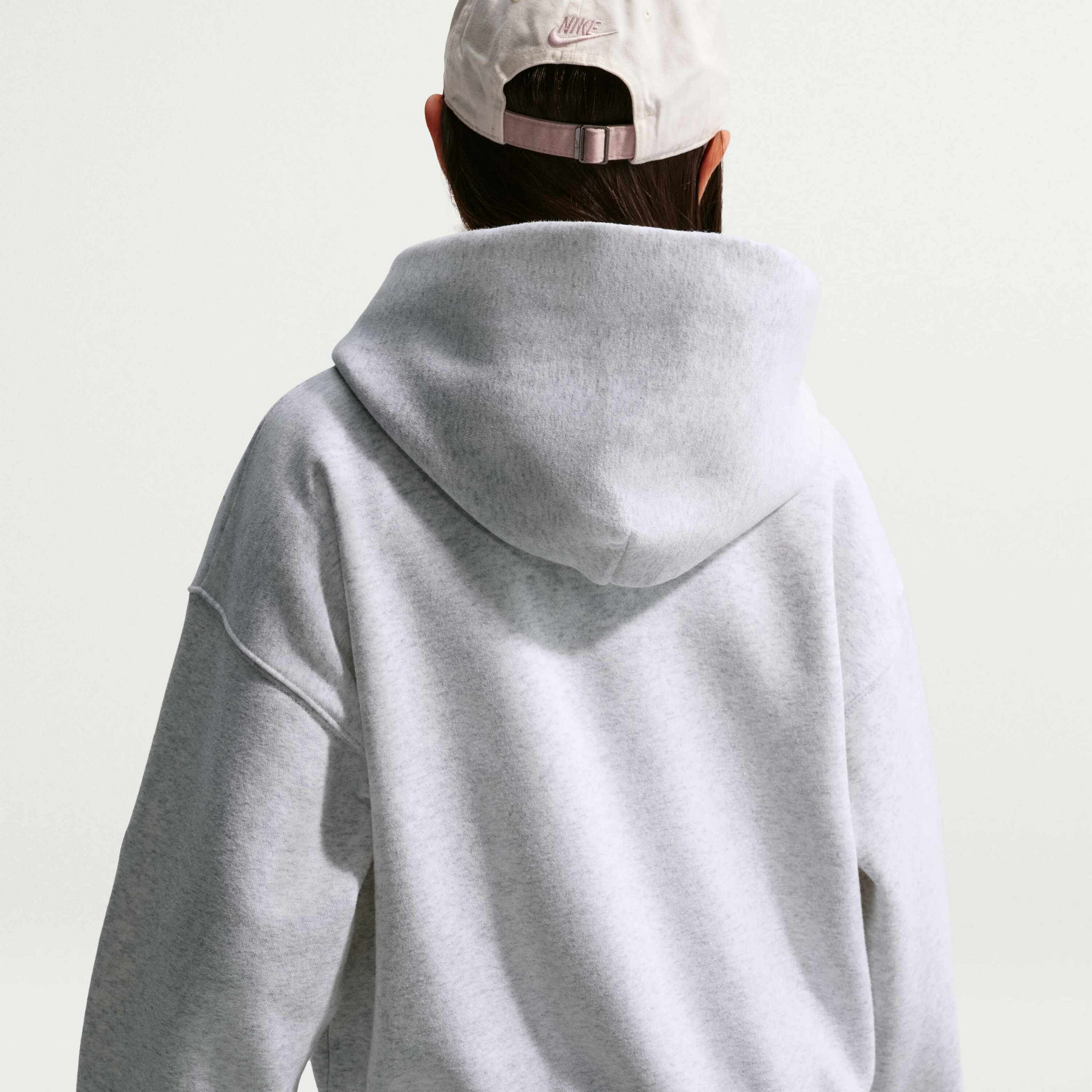NIKE, Older Kids' (girls') Oversized Full-zip Hoodie Sportswear Studio Fleece