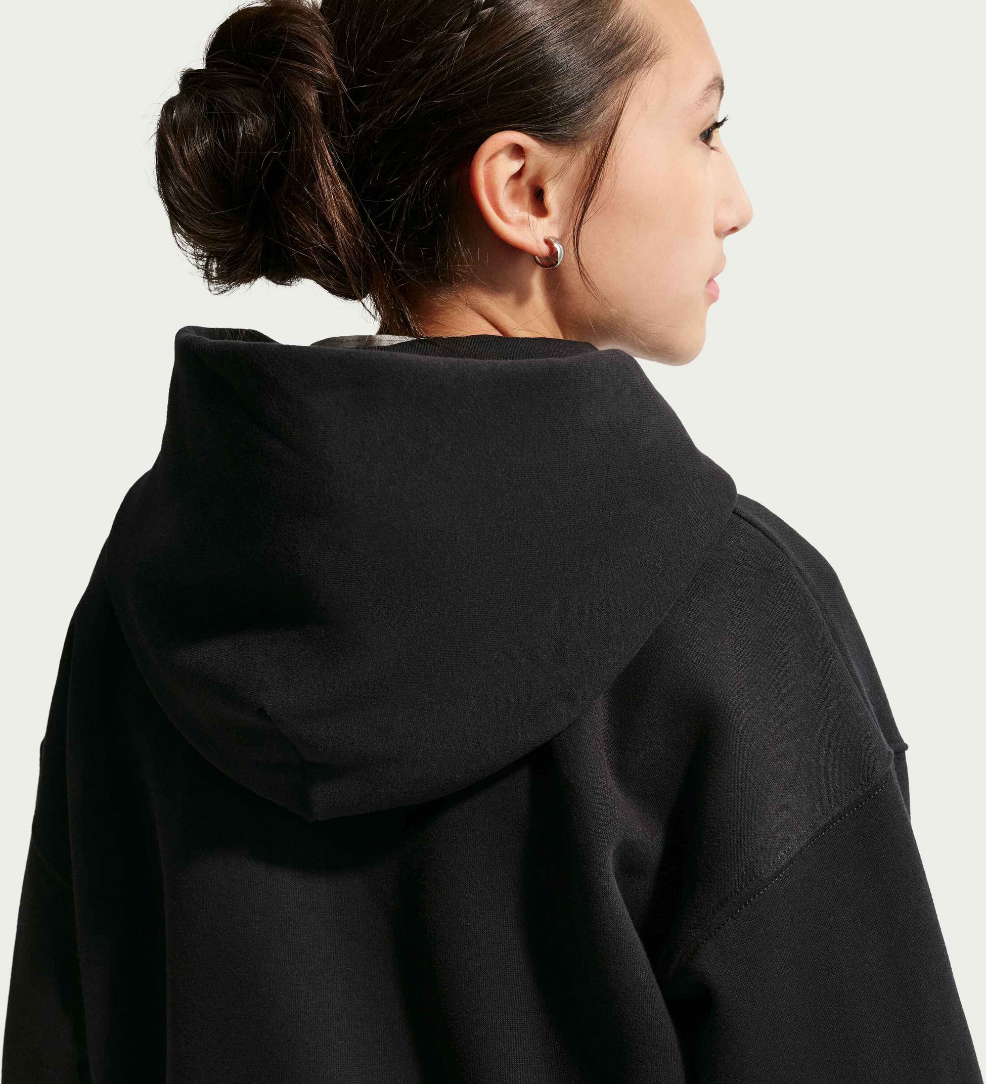 NIKE, Older Kids' (girls') Oversized Full-zip Hoodie Sportswear Studio Fleece