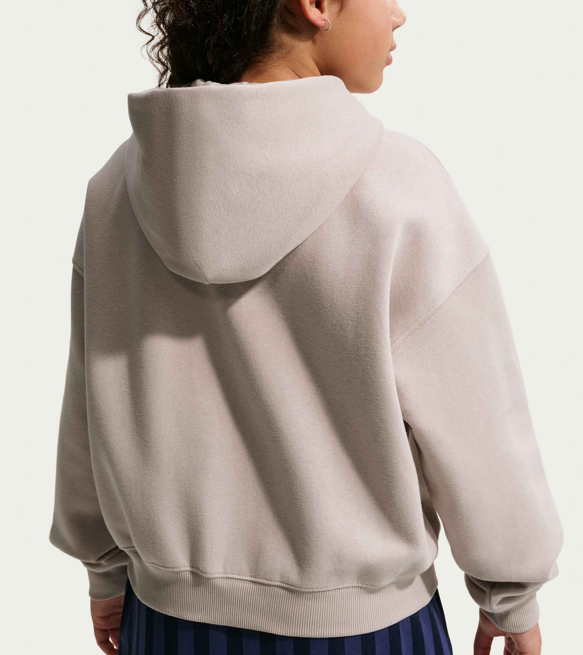 NIKE, Older Kids' (girls') Oversized Full-zip Hoodie Sportswear Studio Fleece