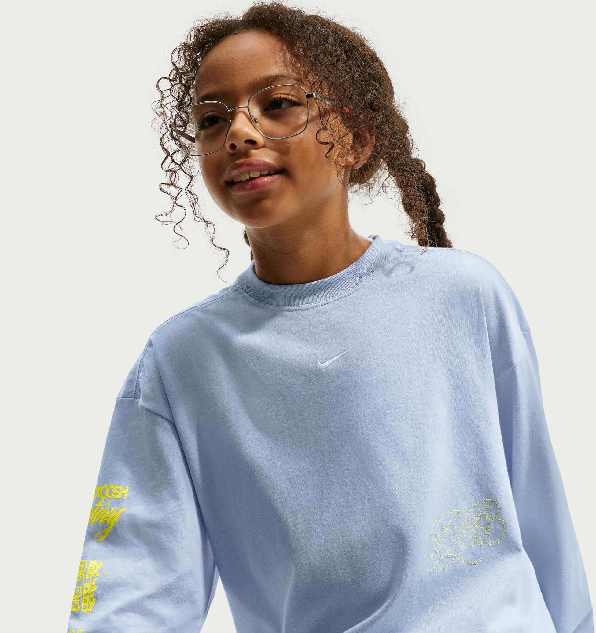 NIKE, Older Kids' (girls') Oversized Long-sleeve T-shirt Sportswear