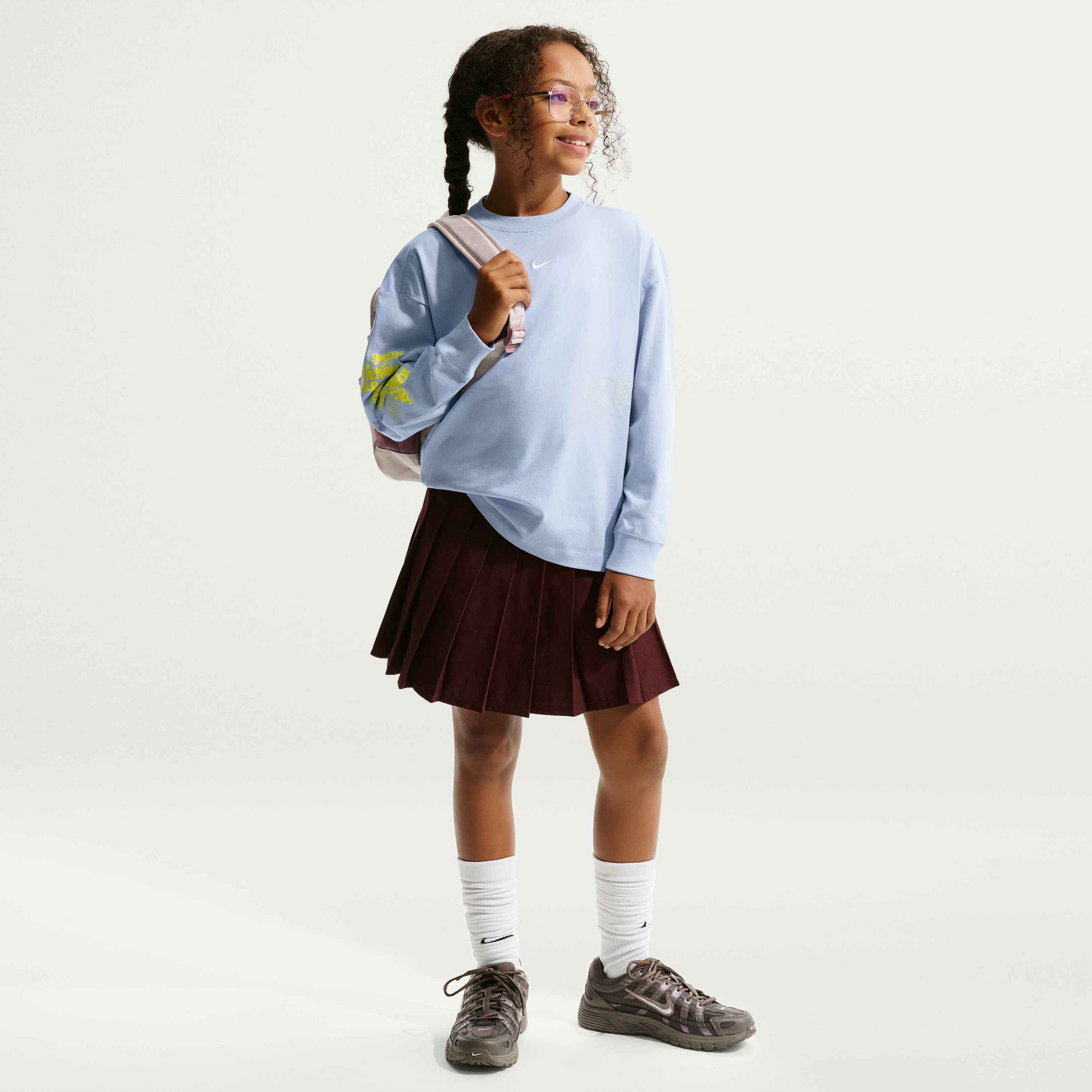 NIKE, Older Kids' (girls') Oversized Long-sleeve T-shirt Sportswear