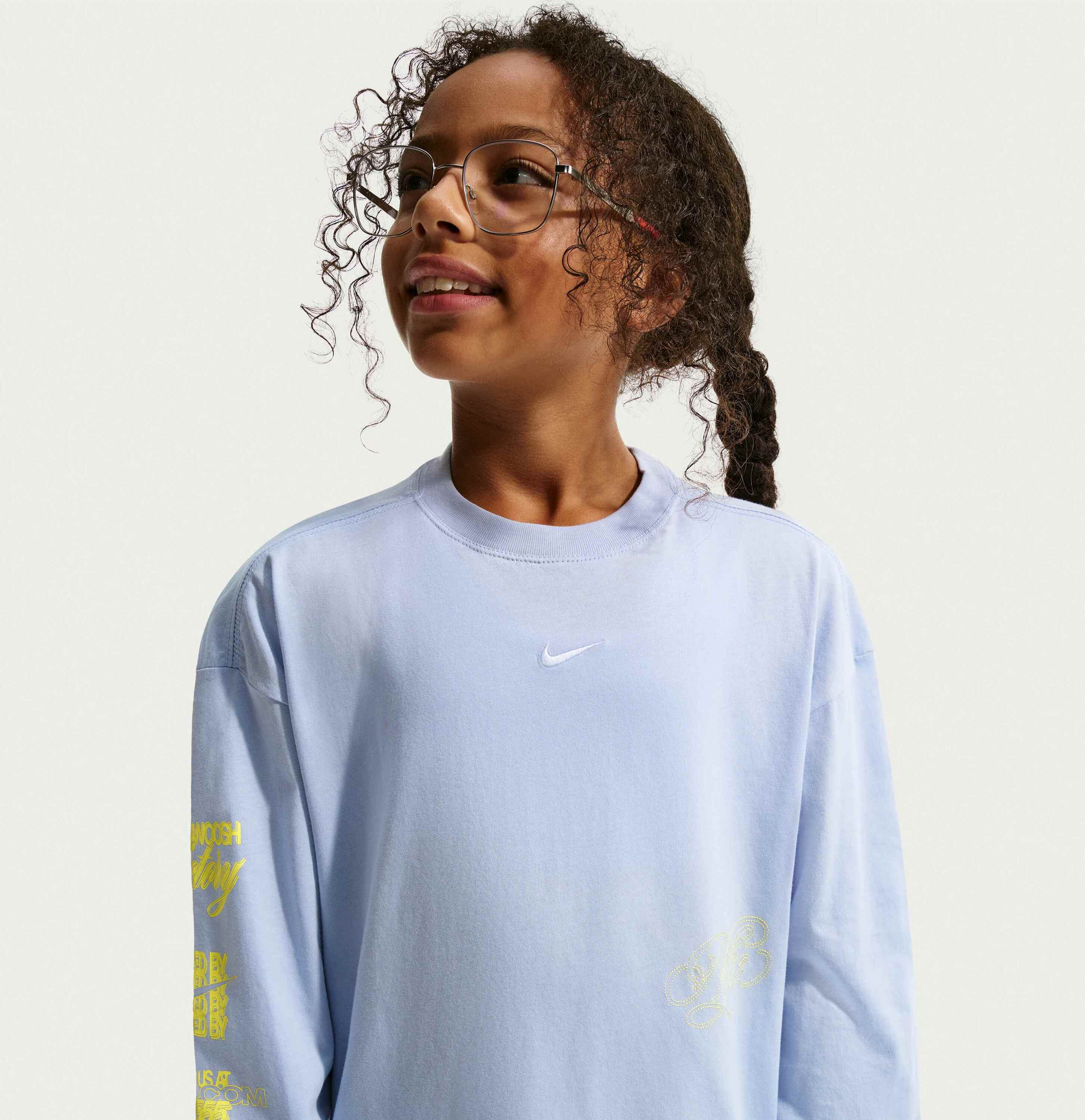 NIKE, Older Kids' (girls') Oversized Long-sleeve T-shirt Sportswear