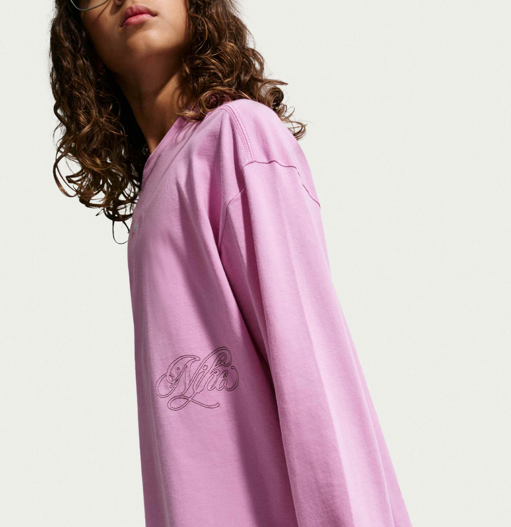 NIKE, Older Kids' (girls') Oversized Long-sleeve T-shirt Sportswear