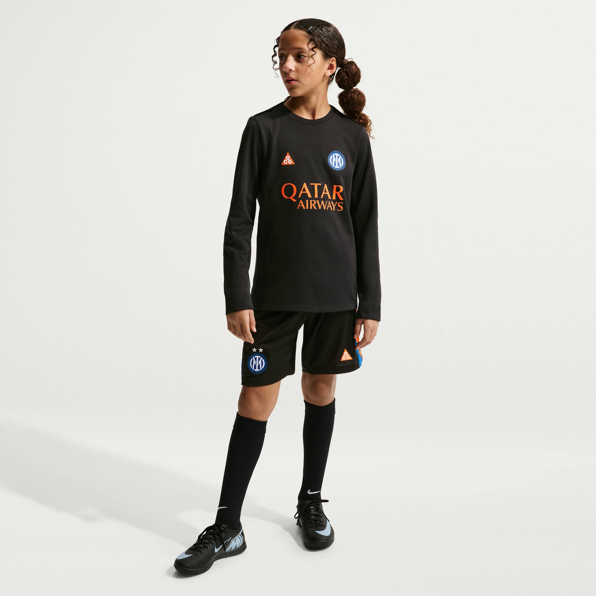 NIKE, Older Kids' Acg Dri-fit Football Long-sleeve Pre-match Top Inter Milan Academy Pro Se