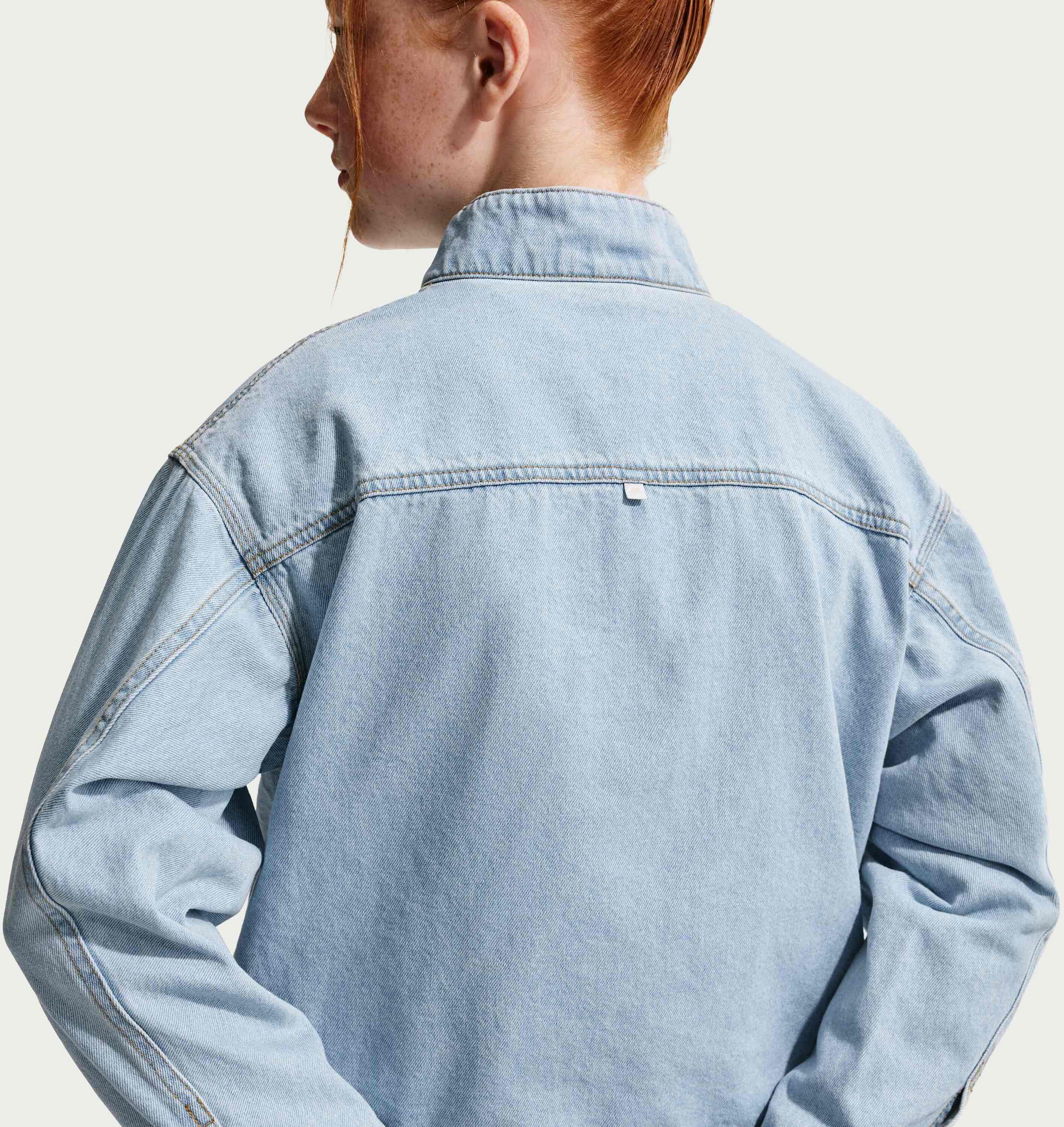 NIKE, Older Kids' Denim Jacket Sportswear Collection Windrunner