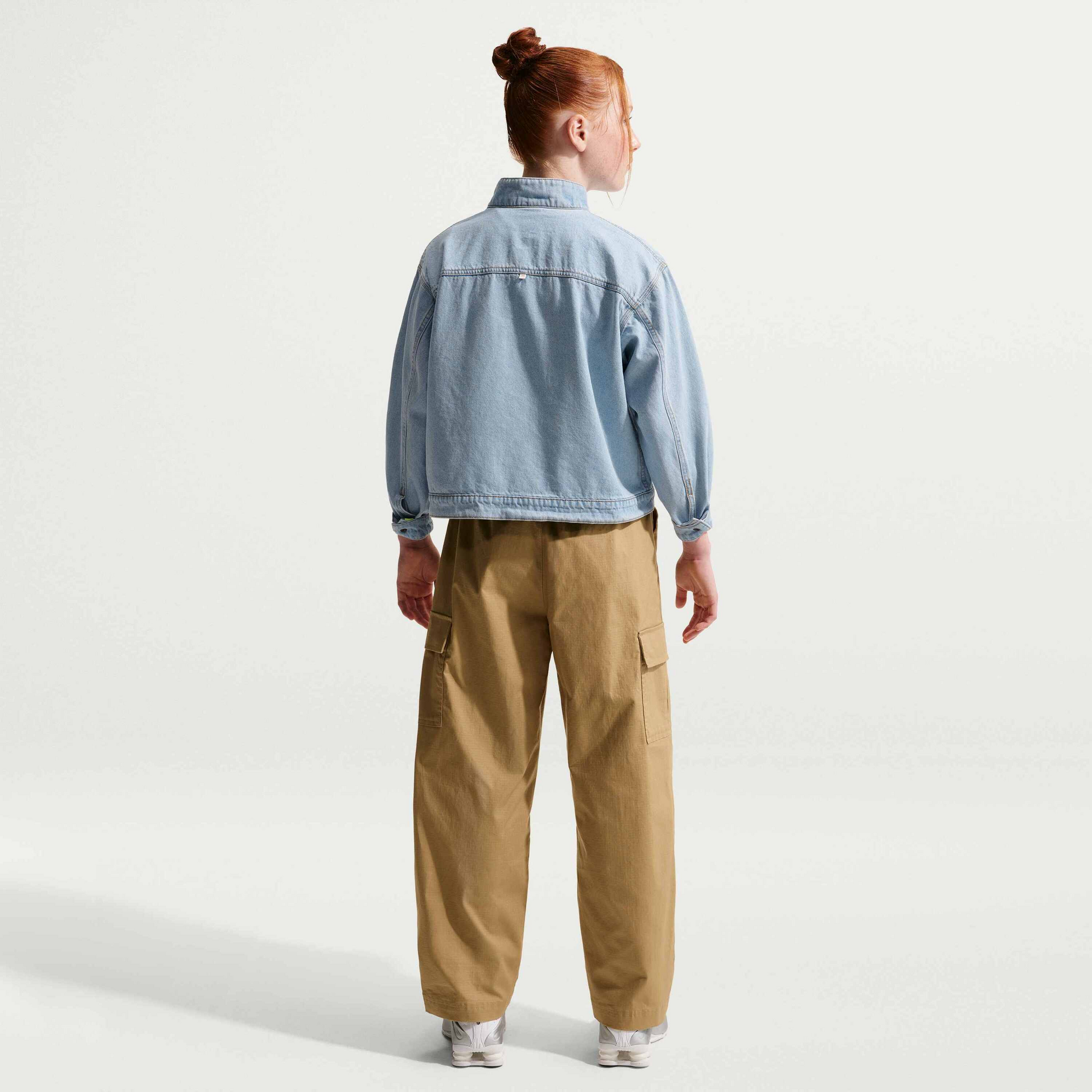 NIKE, Older Kids' Denim Jacket Sportswear Collection Windrunner