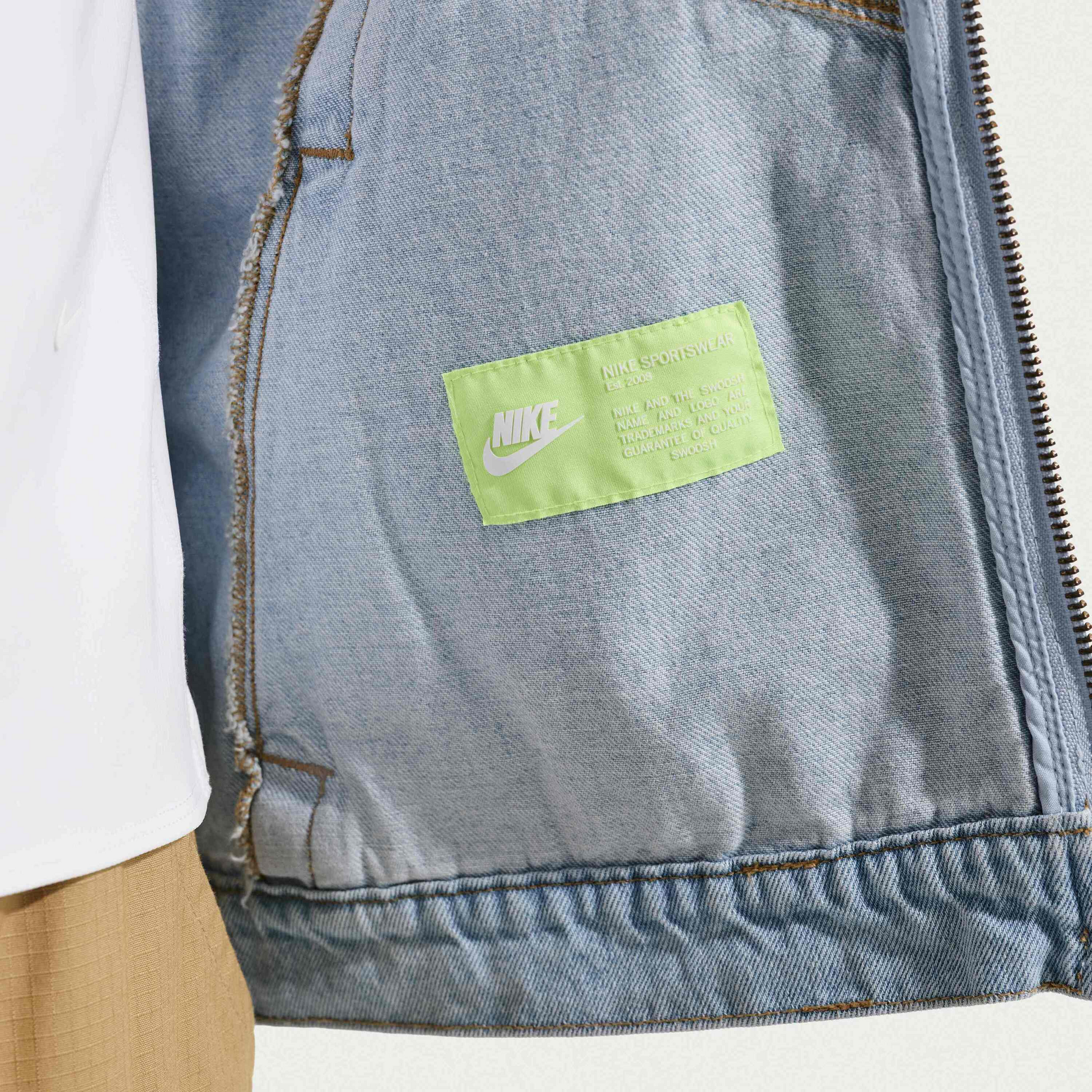 NIKE, Older Kids' Denim Jacket Sportswear Collection Windrunner