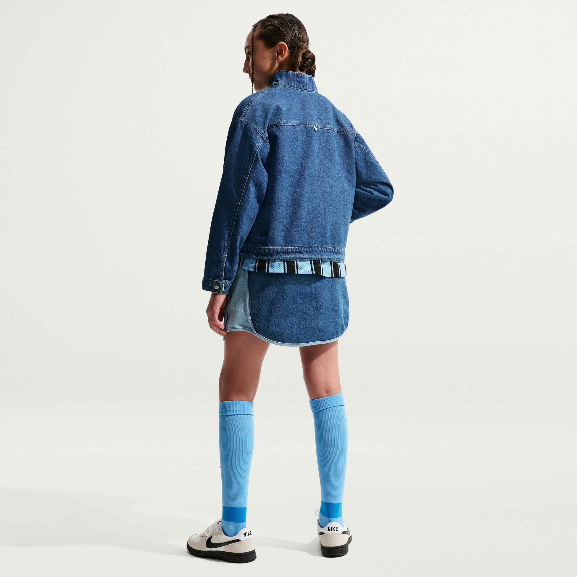 NIKE, Older Kids' Denim Jacket Sportswear Collection Windrunner