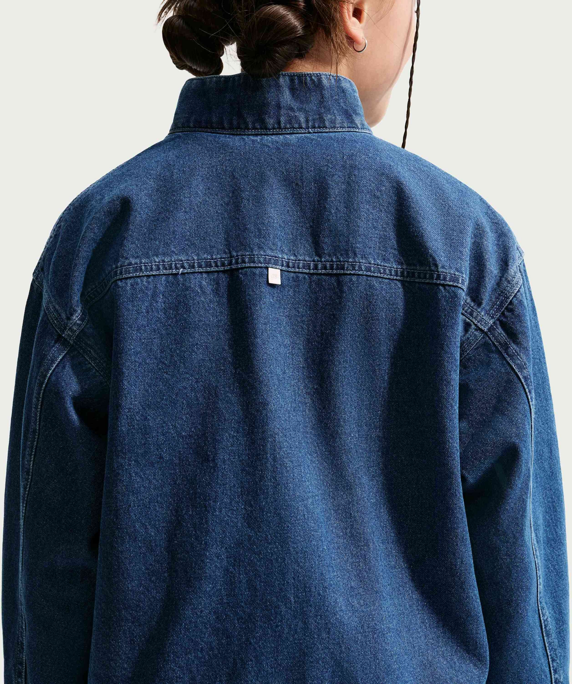 NIKE, Older Kids' Denim Jacket Sportswear Collection Windrunner