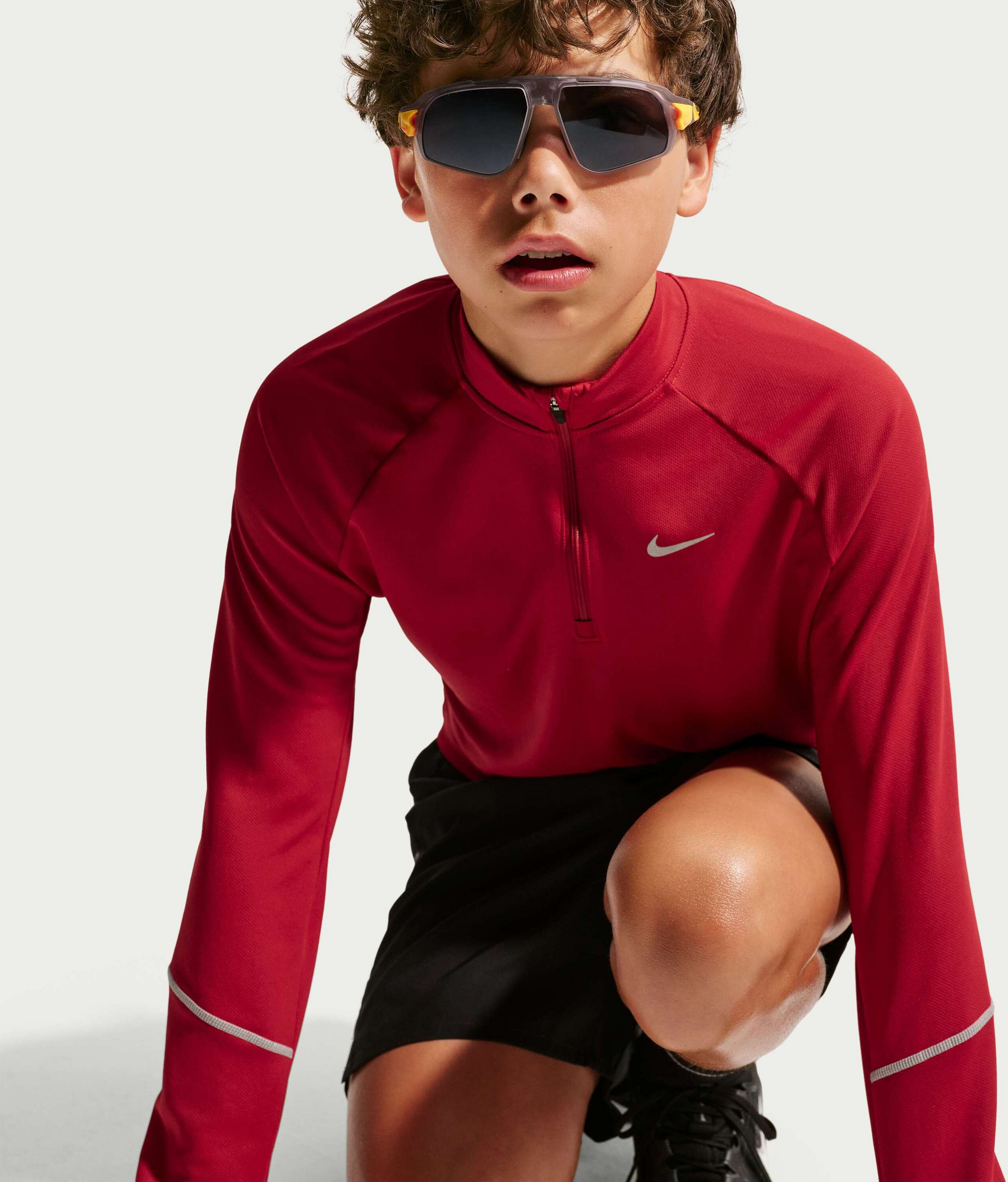NIKE, Older Kids' Dri-fit 1/2-zip Top Miler