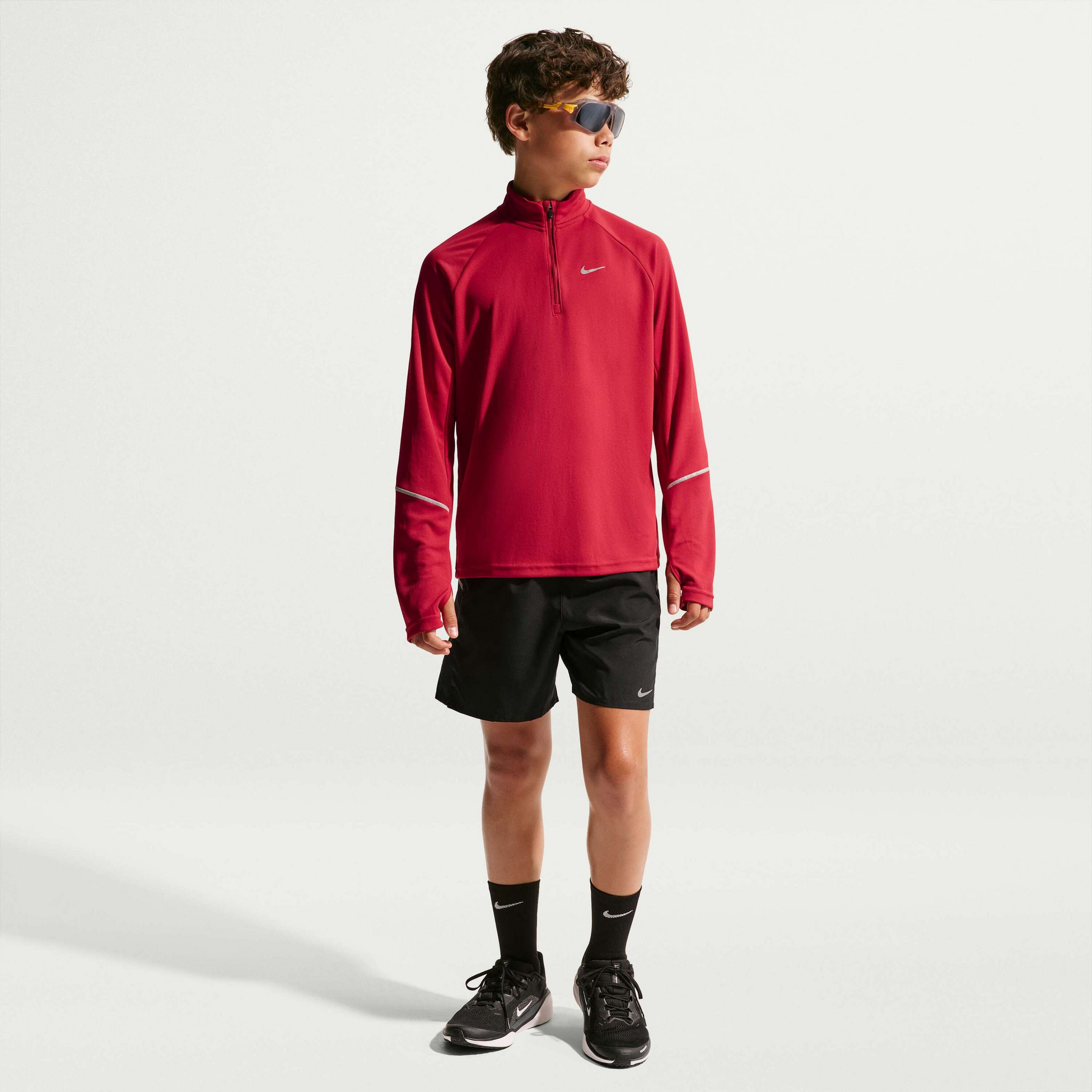 NIKE, Older Kids' Dri-fit 1/2-zip Top Miler