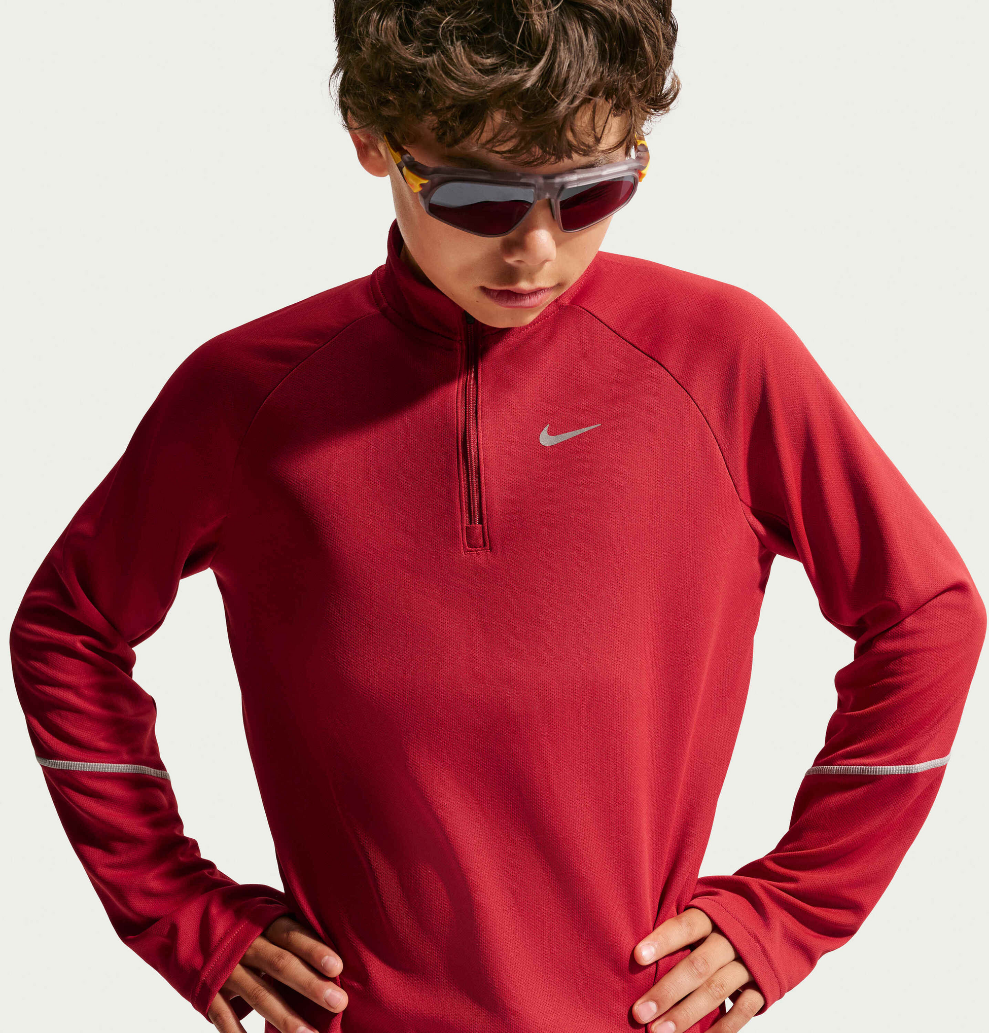 NIKE, Older Kids' Dri-fit 1/2-zip Top Miler