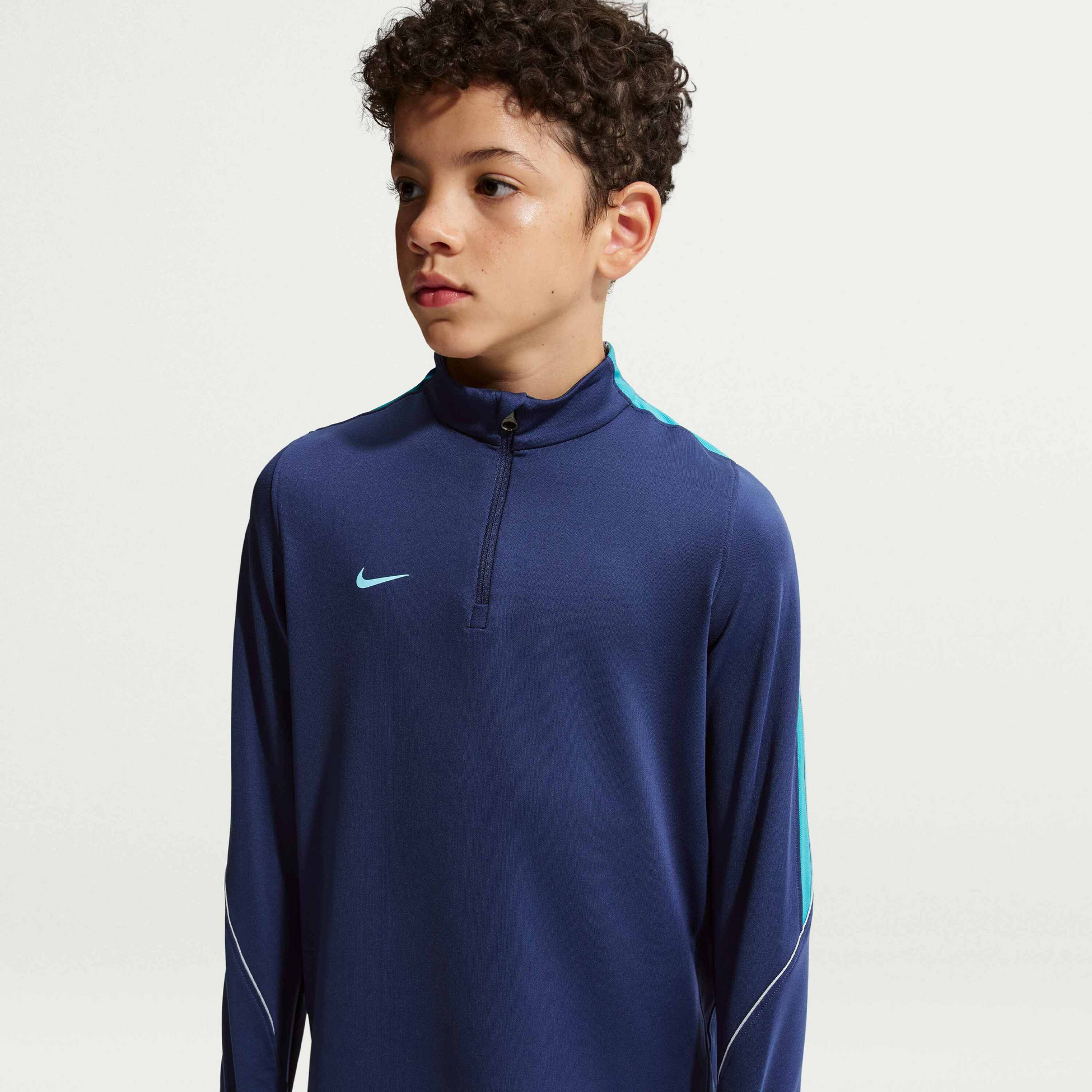 NIKE, Older Kids' Dri-fit Football Knit Drill Top Strike