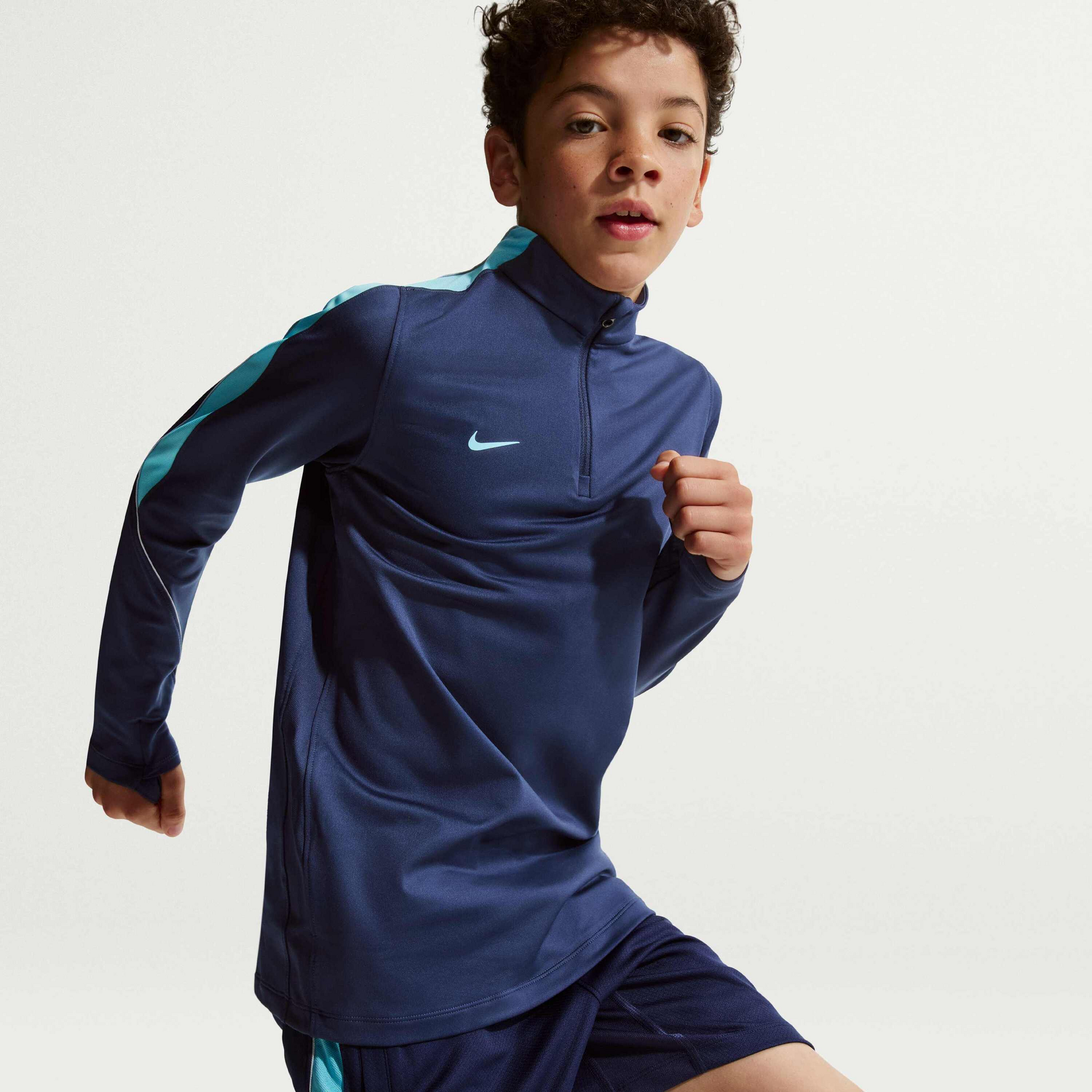 NIKE, Older Kids' Dri-fit Football Knit Drill Top Strike