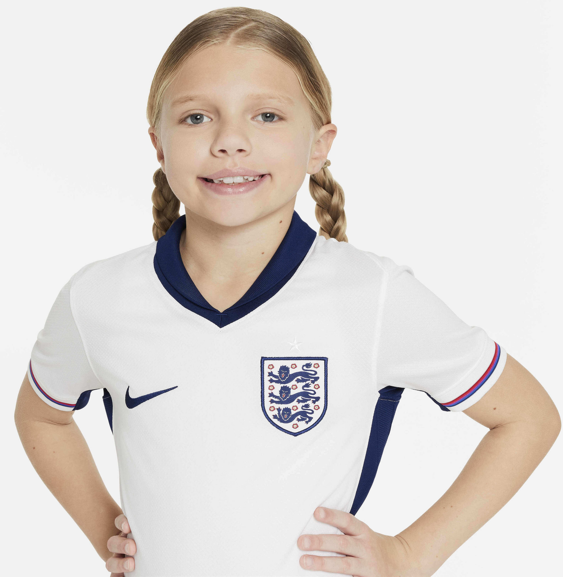NIKE, Older Kids' Dri-fit Football Replica Shirt England (men's Team) 2024/25 Stadium Home